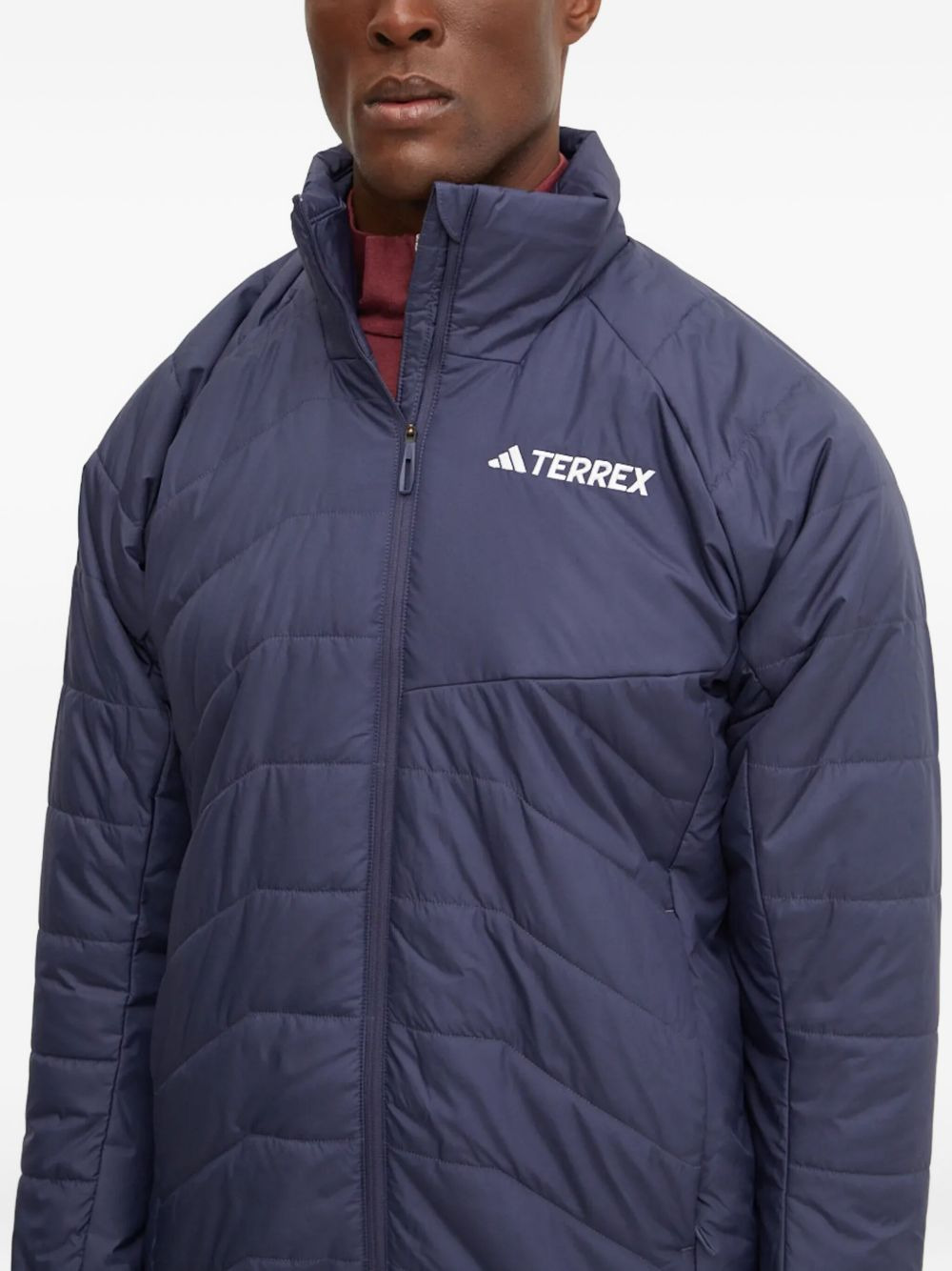 quilted high-neck jacket - 4