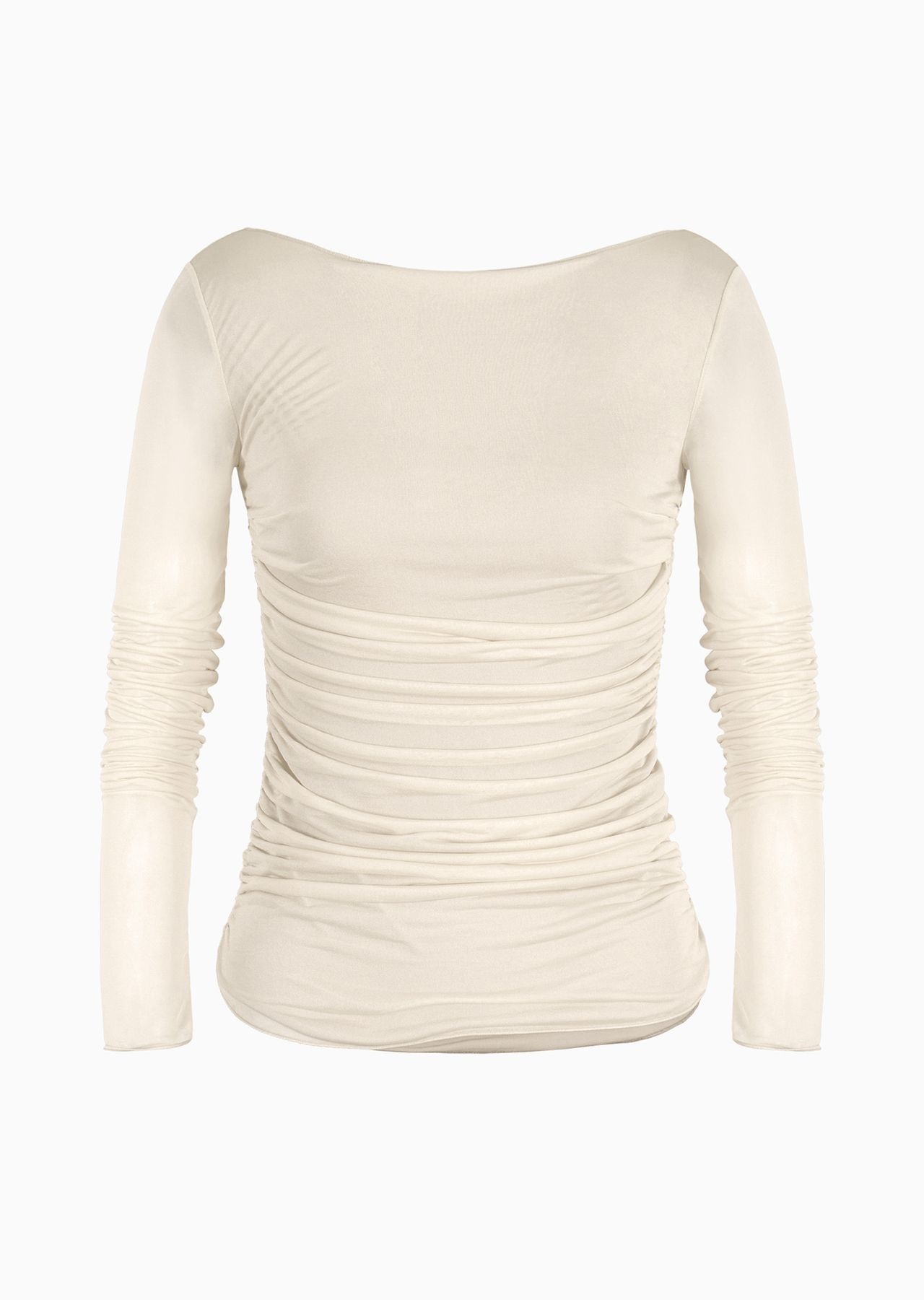 Draped chiffon jersey jumper - 1