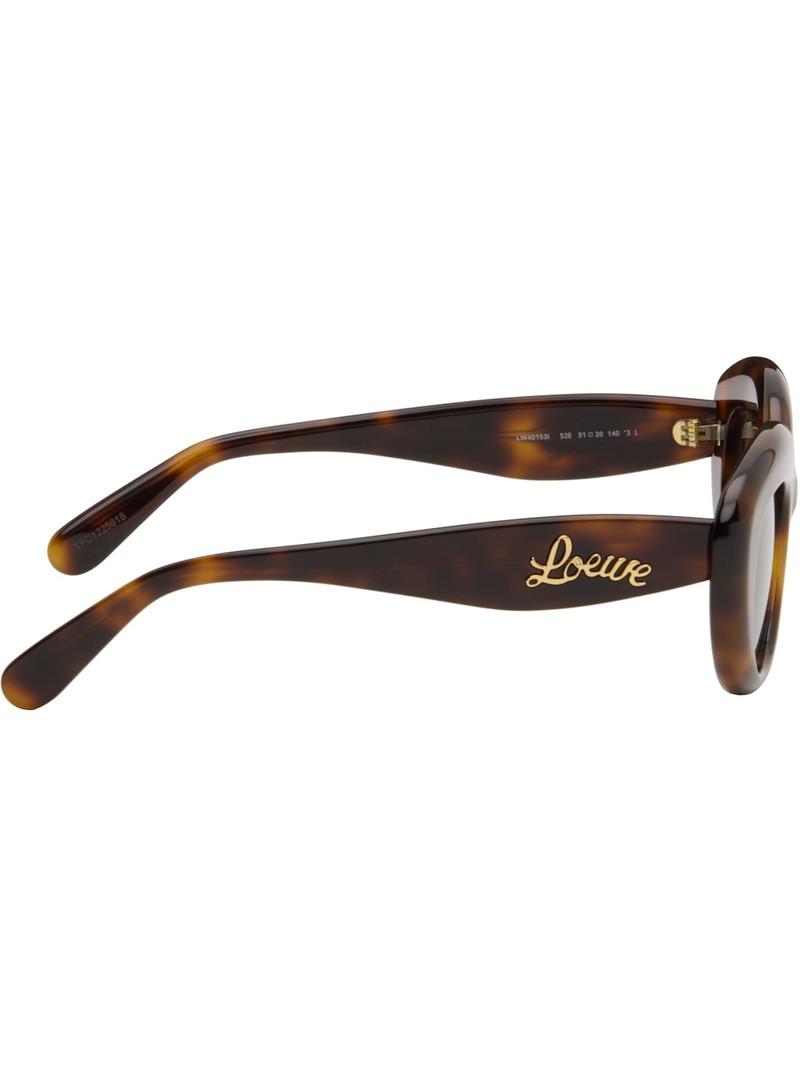 Loewe Brown Curvy Logo Cat-Eye Sunglasses outlook