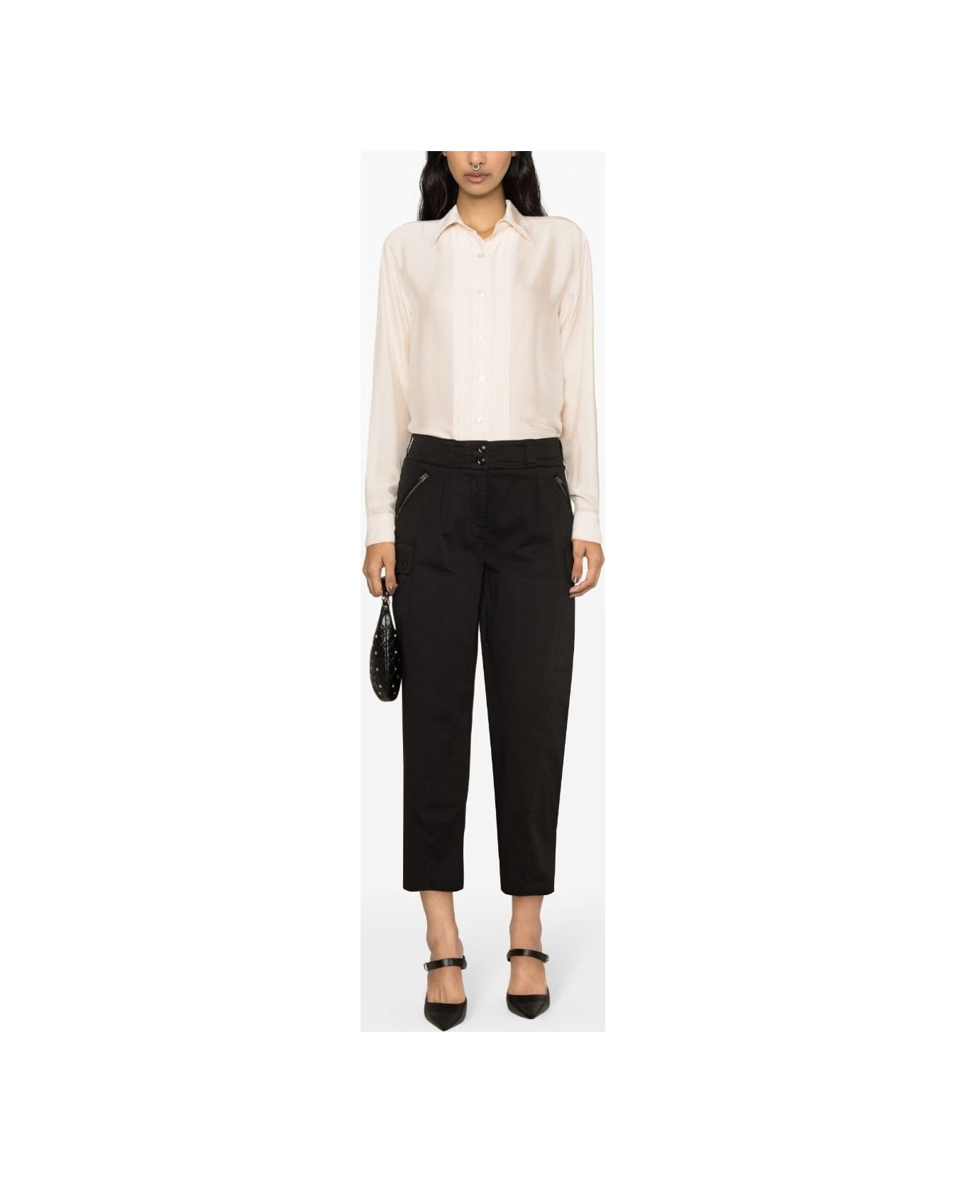 Stretch Cotton Cargo Trousers - 2