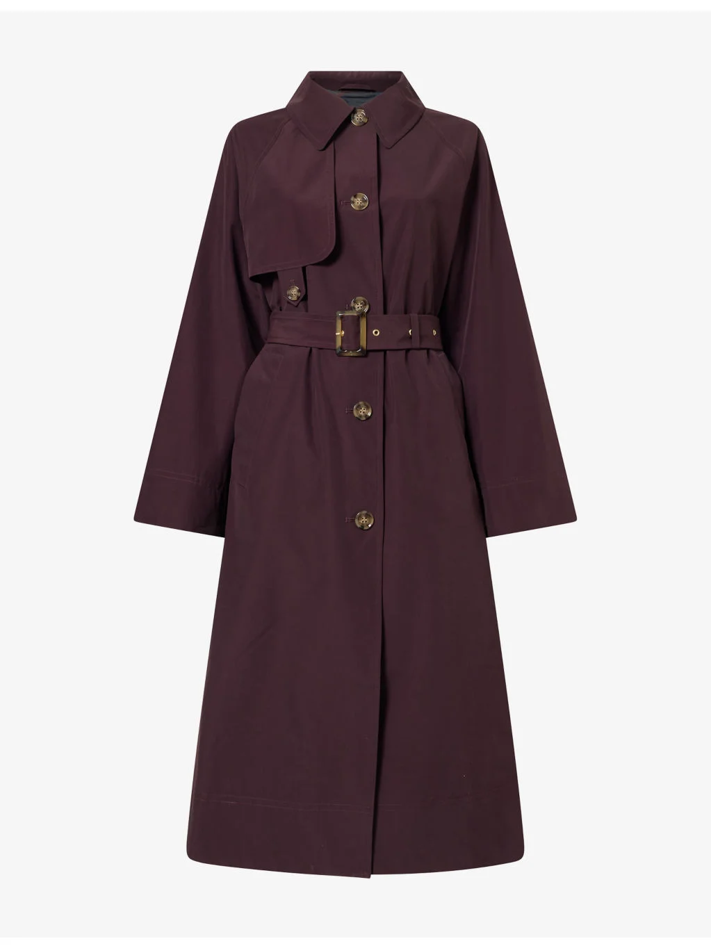 Antonella Long-Line Cotton-Blend Trench Coat - 1