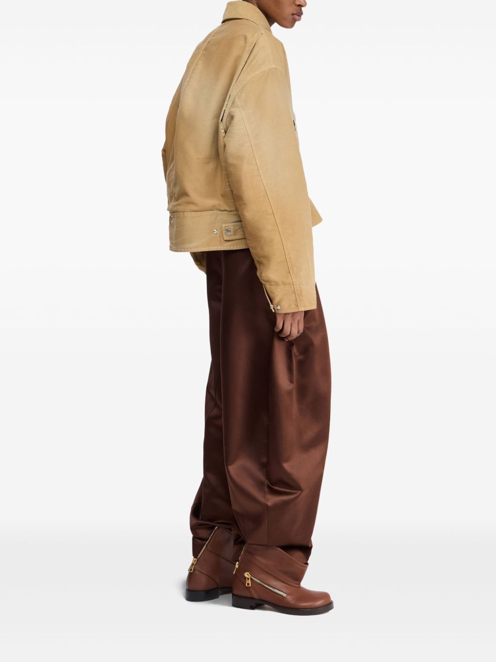flared-hem jacket - 3