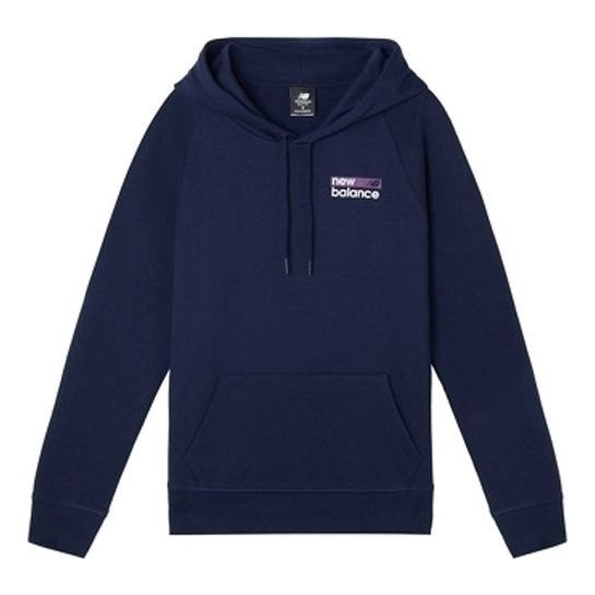 (WMNS) New Balance hooded Casual Pullover Blue WT03802-PGM - 1