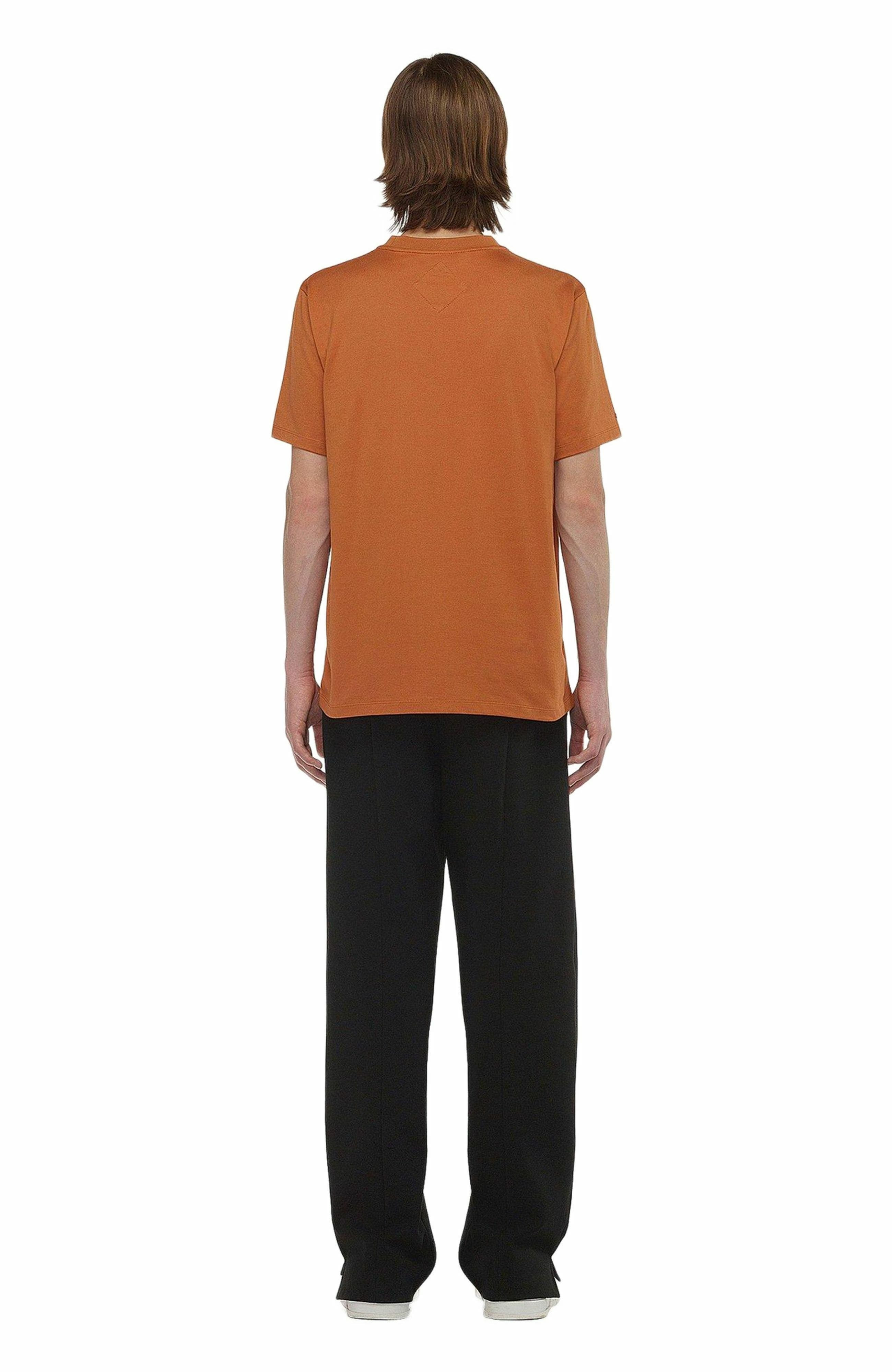 MCM Laurel Logo Print T-Shirt in Organic Cotton in Cognac at Nordstrom - 5