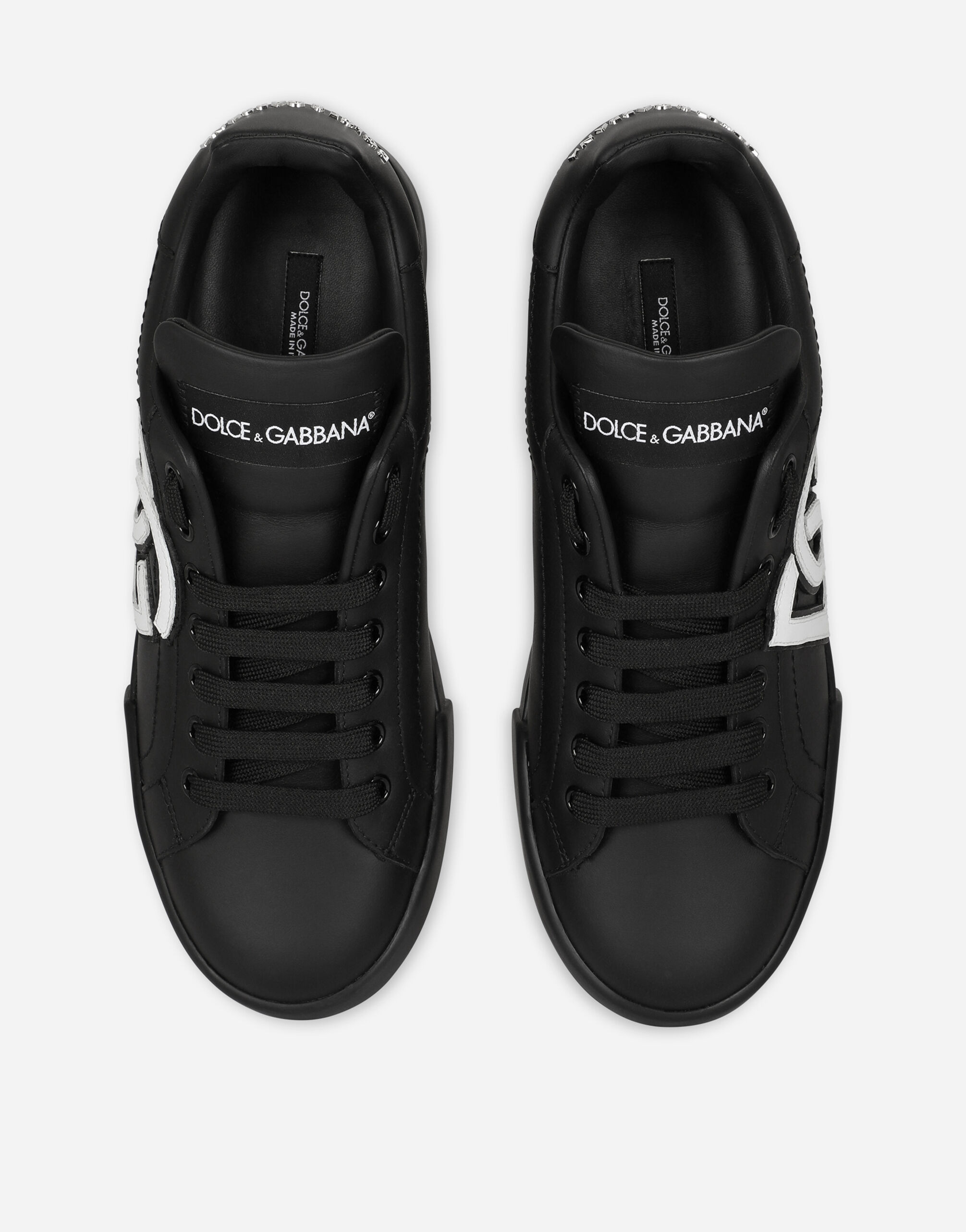 Calfskin Portofino sneakers with DG logo - 4
