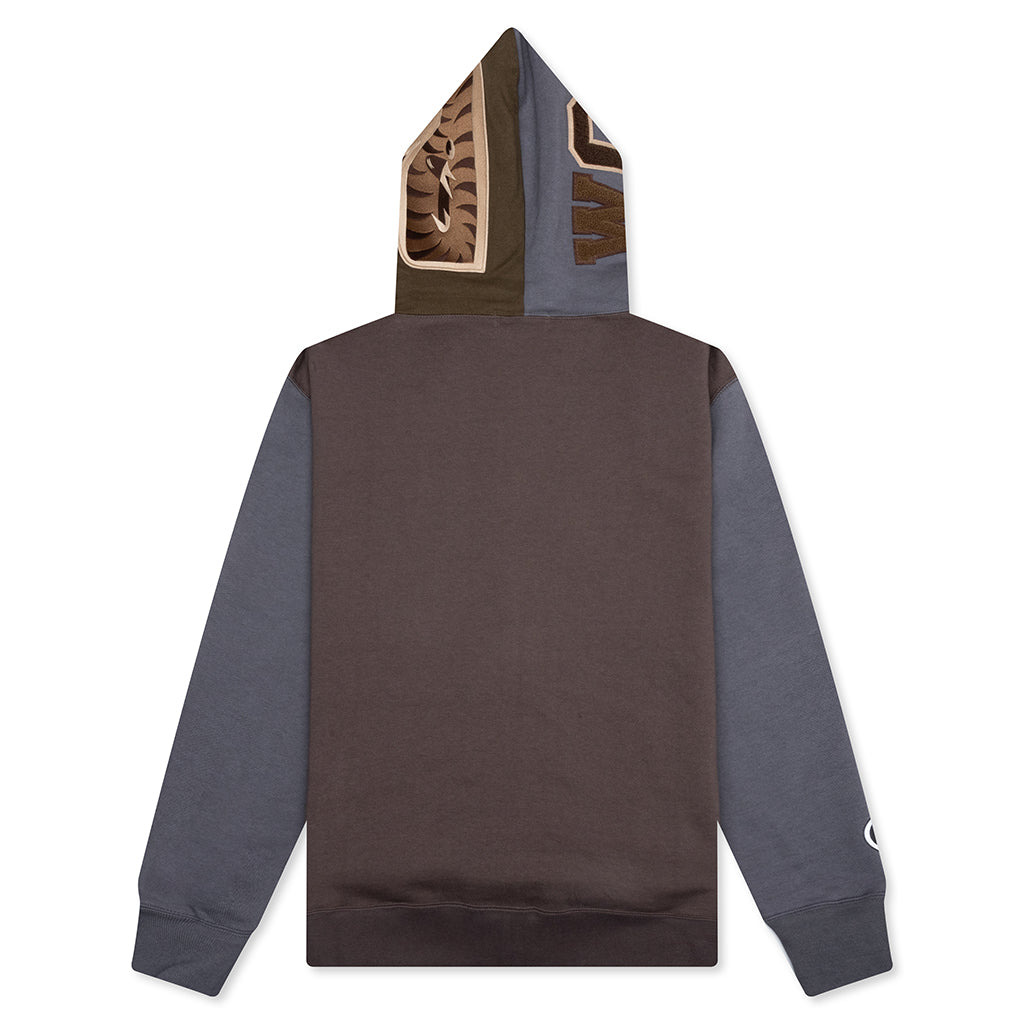 SHARK FULL ZIP HOODIE #2 - BEIGE - 2