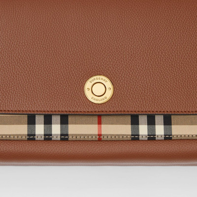 Burberry Vintage Check and Leather Note Crossbody Bag outlook