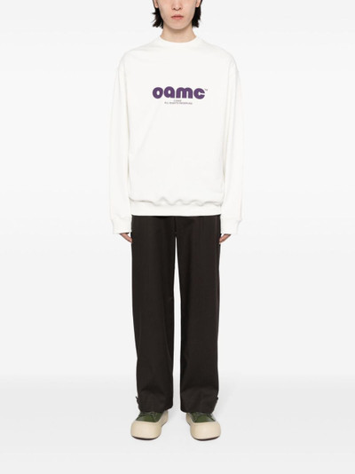 OAMC logo-print crew-neck sweatshirt outlook