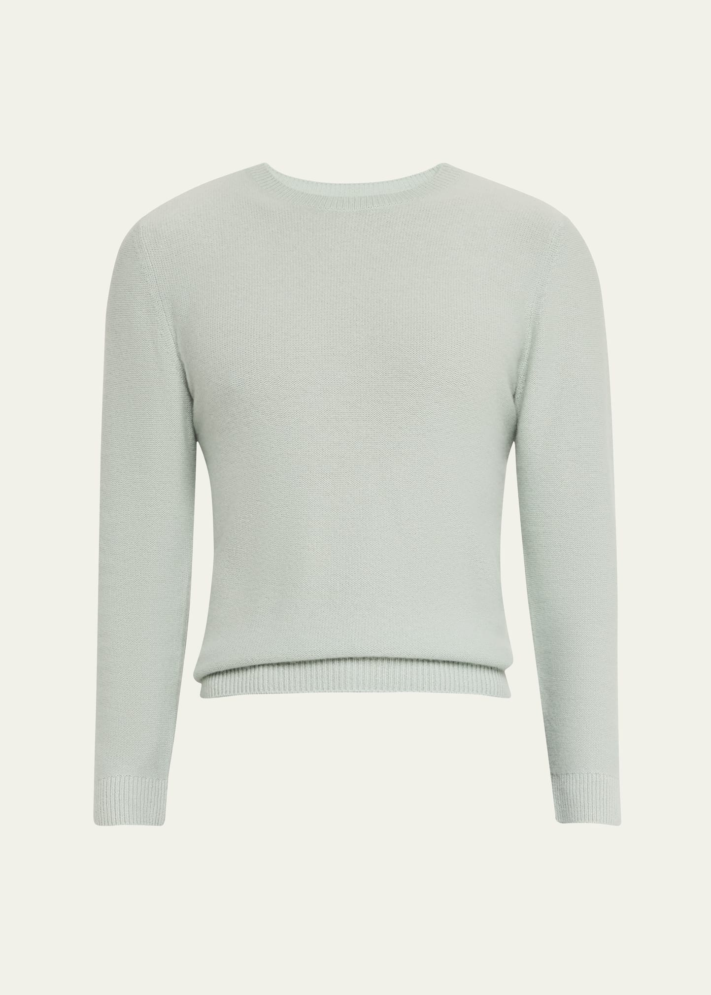 Men's Textured Cashmere Crewneck Sweater - 1
