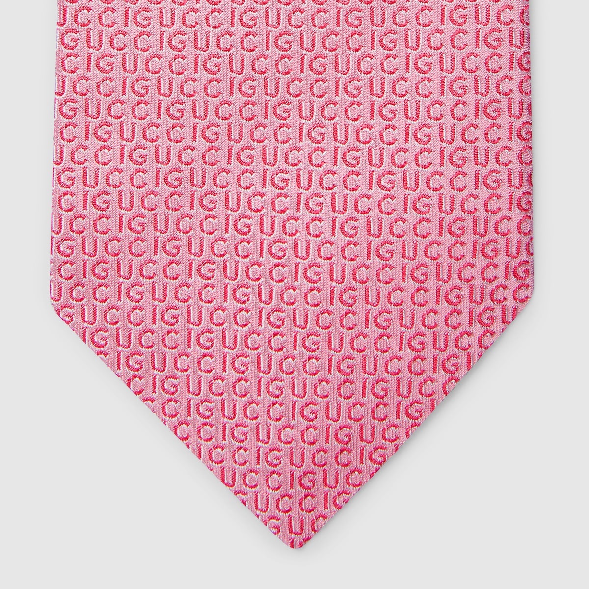 Silk jacquard tie with Gucci crest - 3
