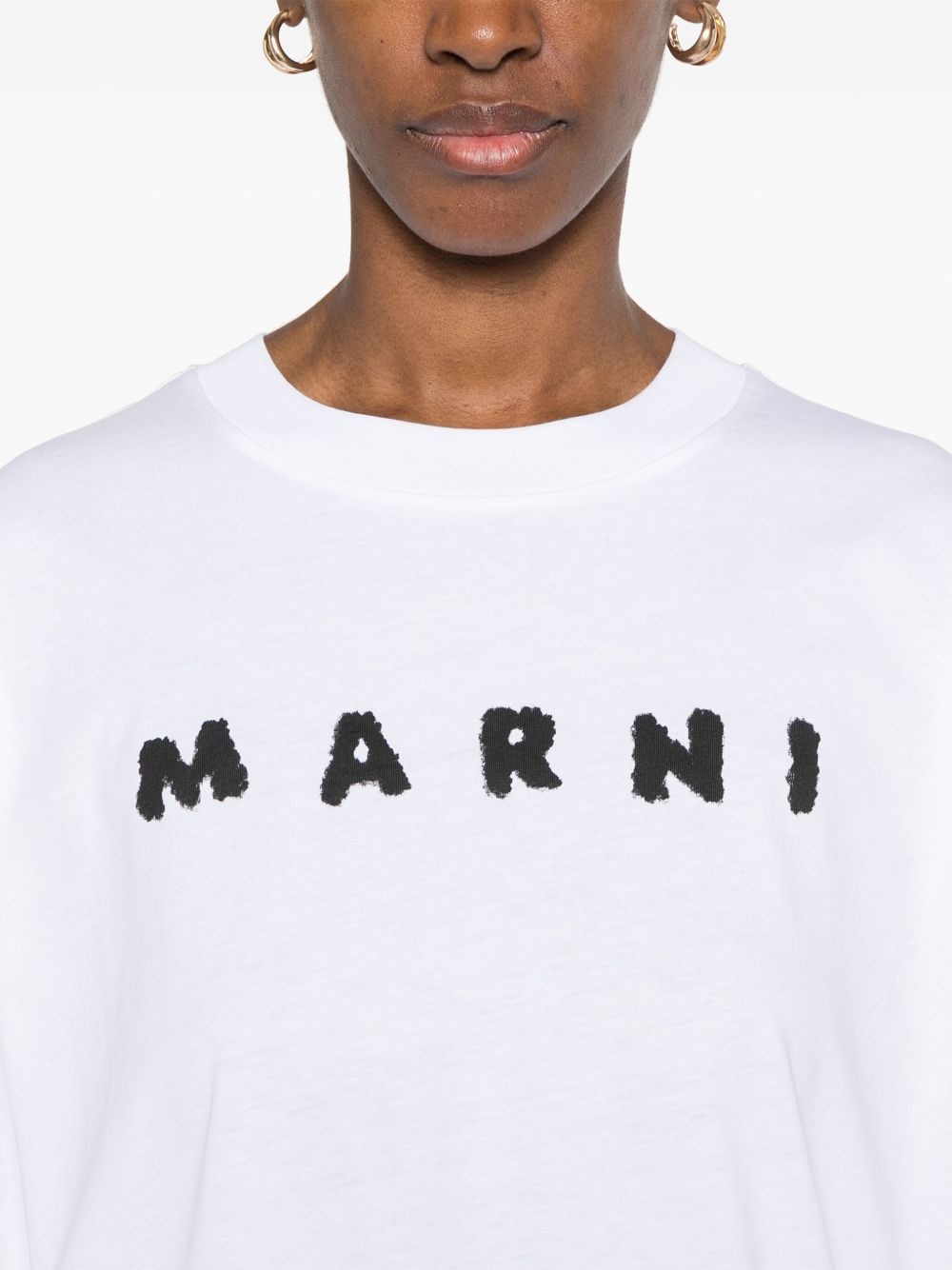 Marni Women T-Shirt With Logo - 5