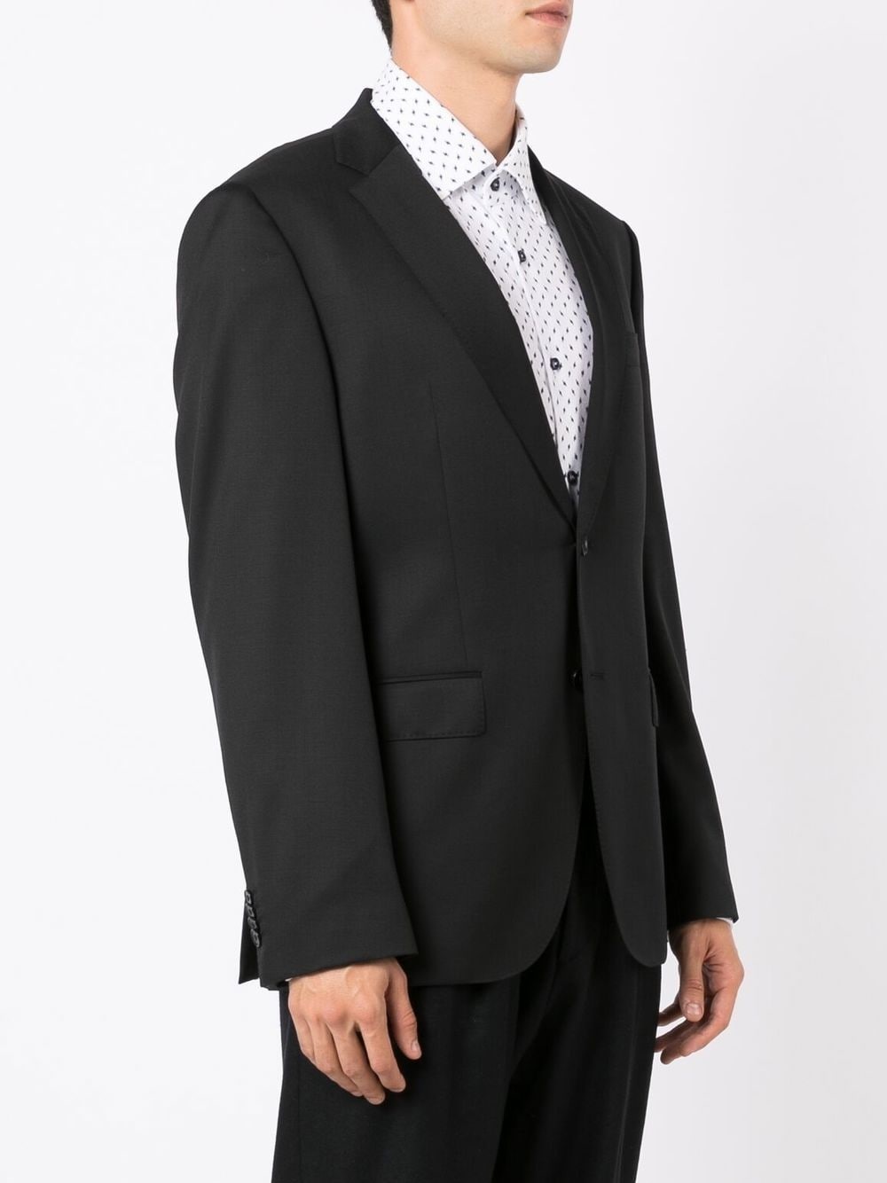 single-breasted fitted blazer - 3
