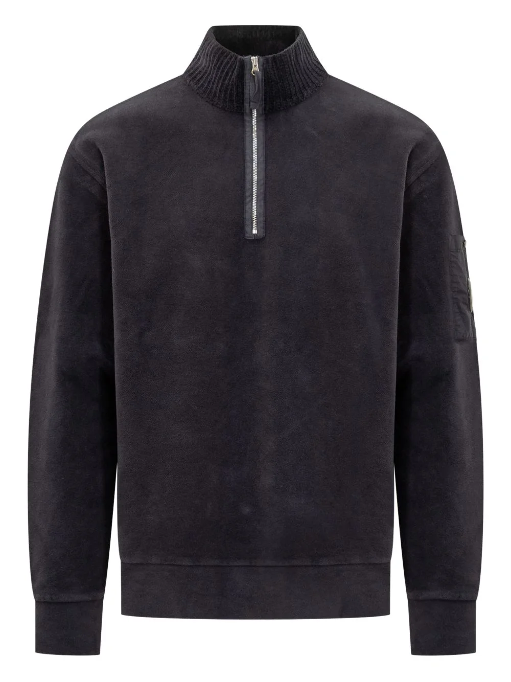 half-zip Lens-detail sweatshirt - 1