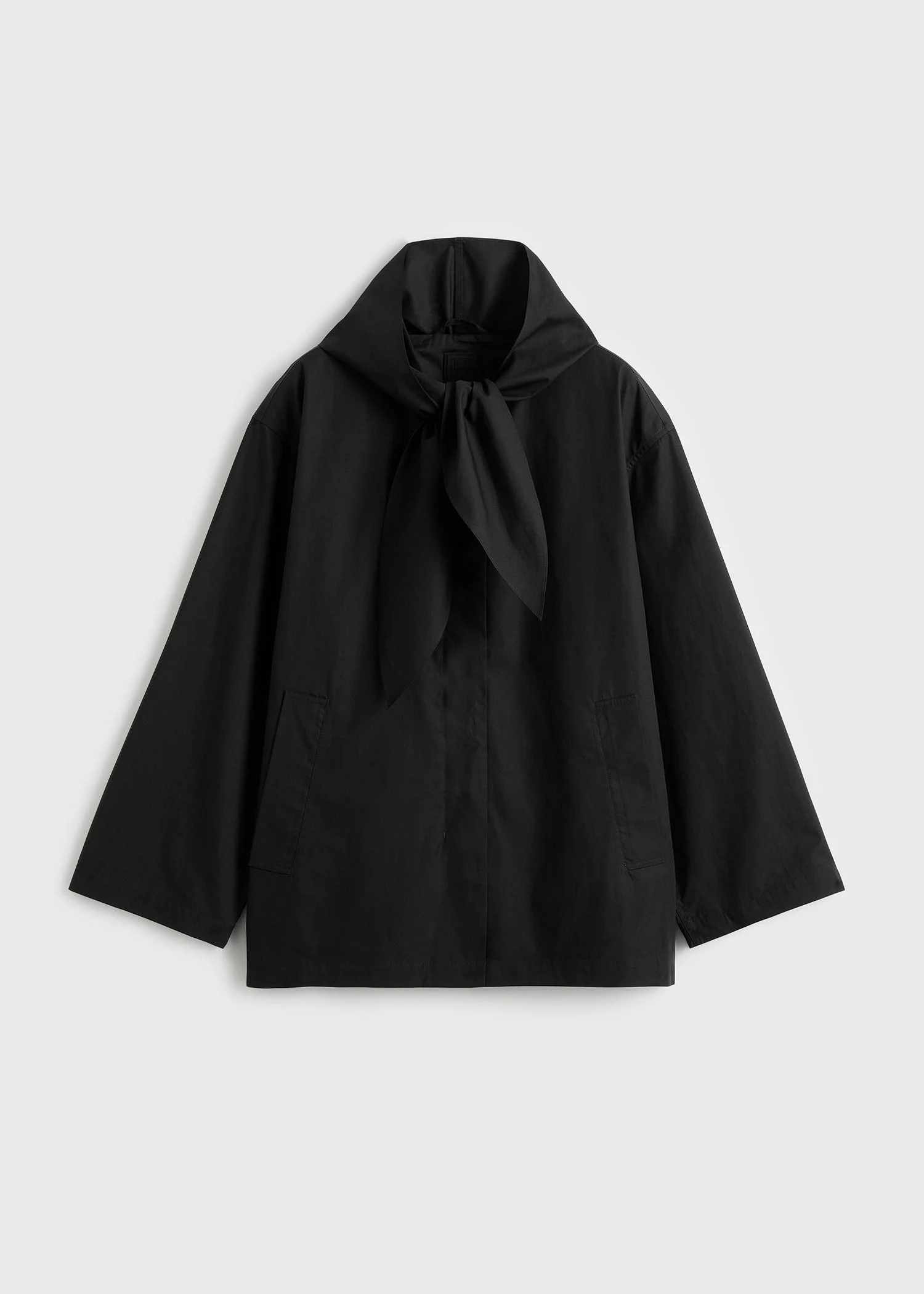 Technical scarf jacket black - 1
