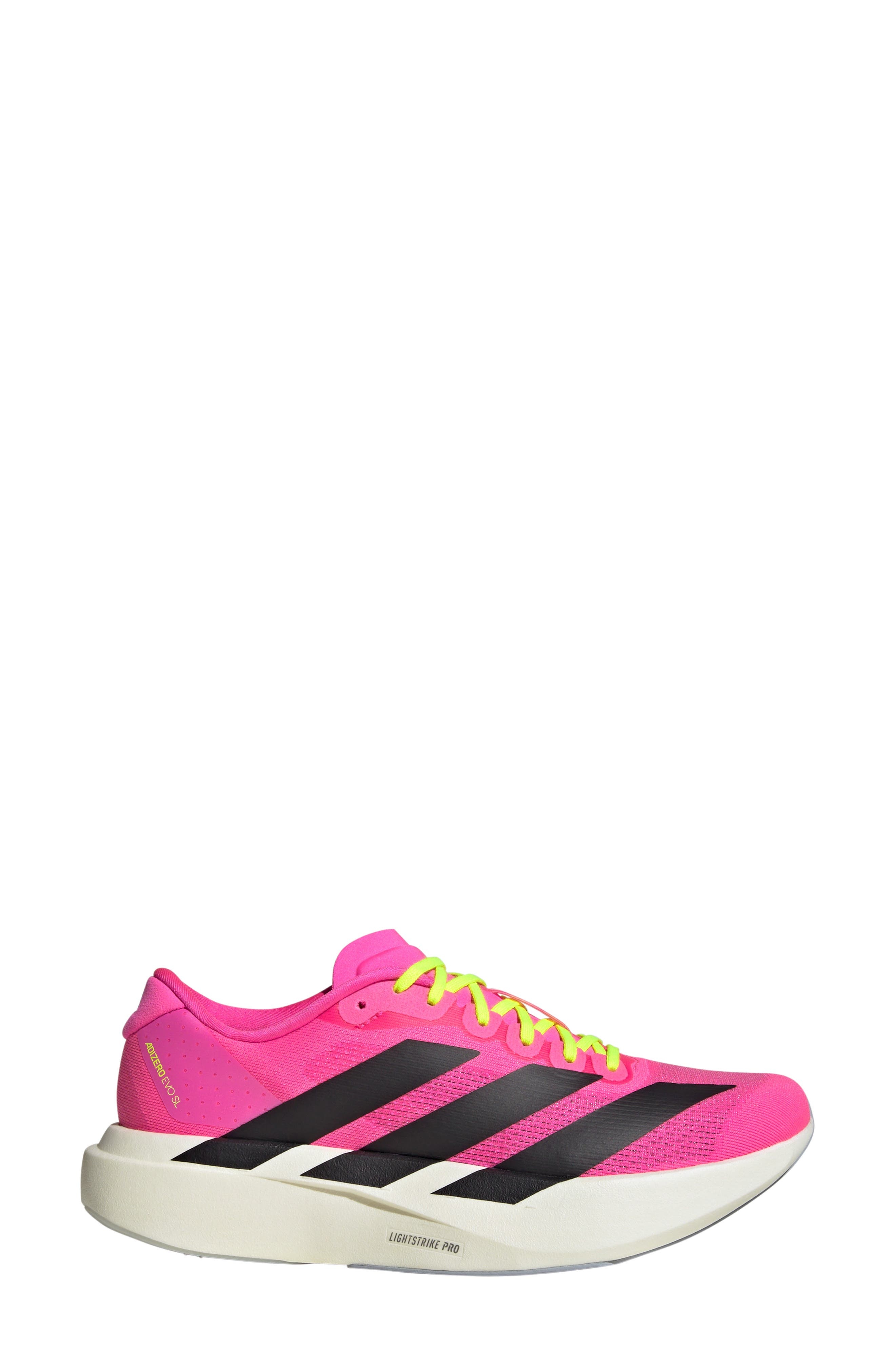 adidas Adizero Evo SL Running Shoe in Lucid Pink/black/Ftwr White at Nordstrom - 3
