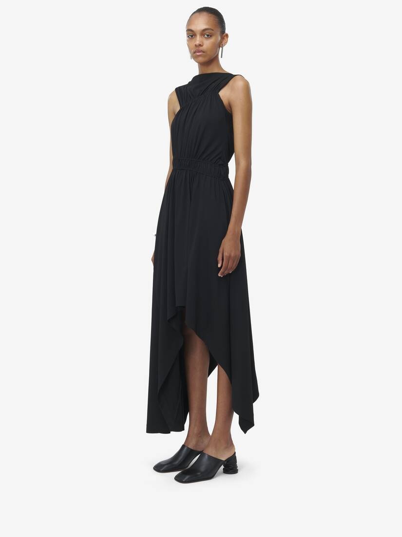 Asymmetric Gathered Dress - 2