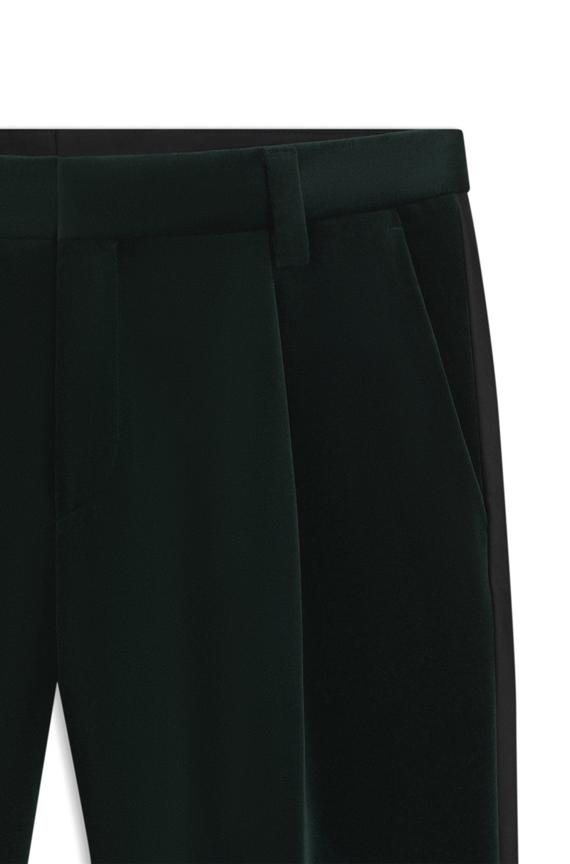SLIM-FIT TROUSERS IN COTTON VELVET 6