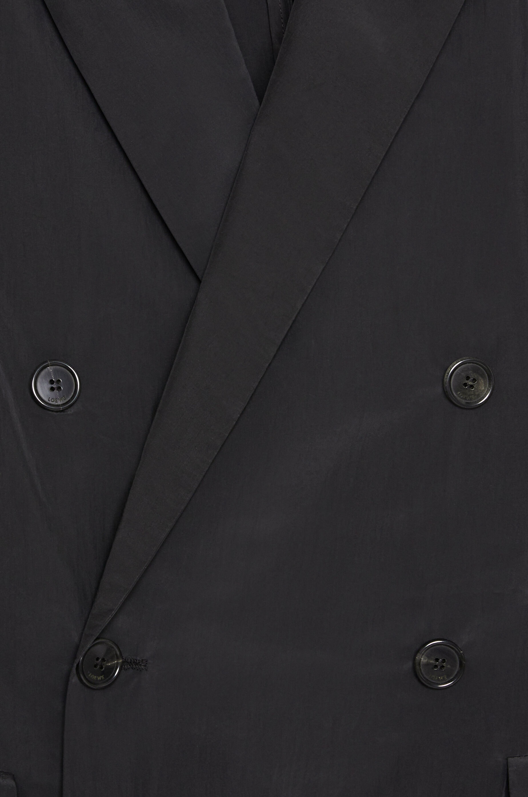 Double breasted jacket in silk and polyamide - 4