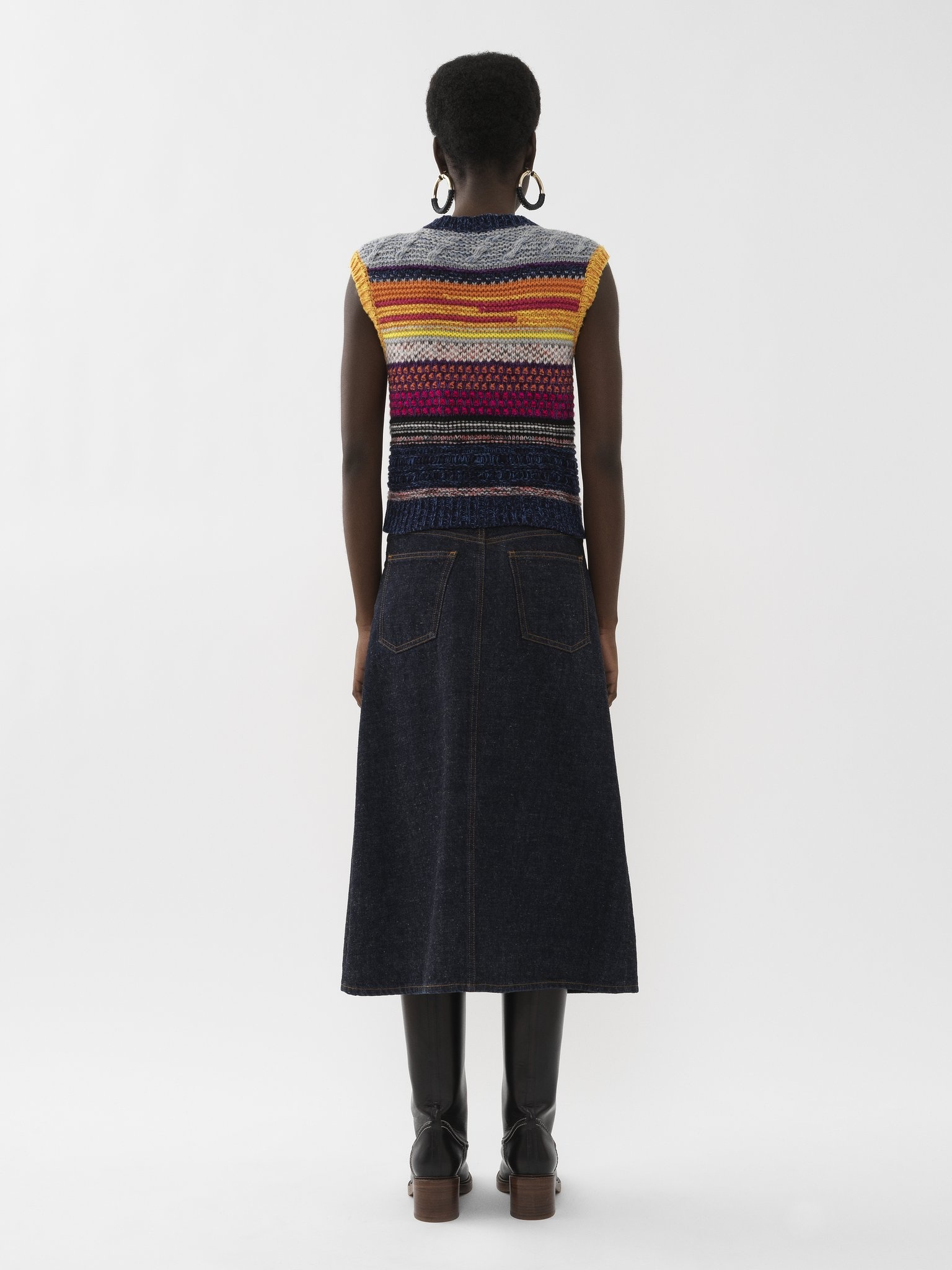 SLEEVELESS SWEATER - 5