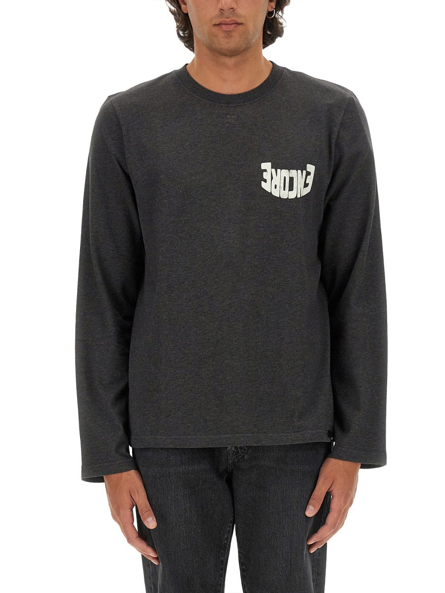 Courreges Men T-Shirt With Logo - 1
