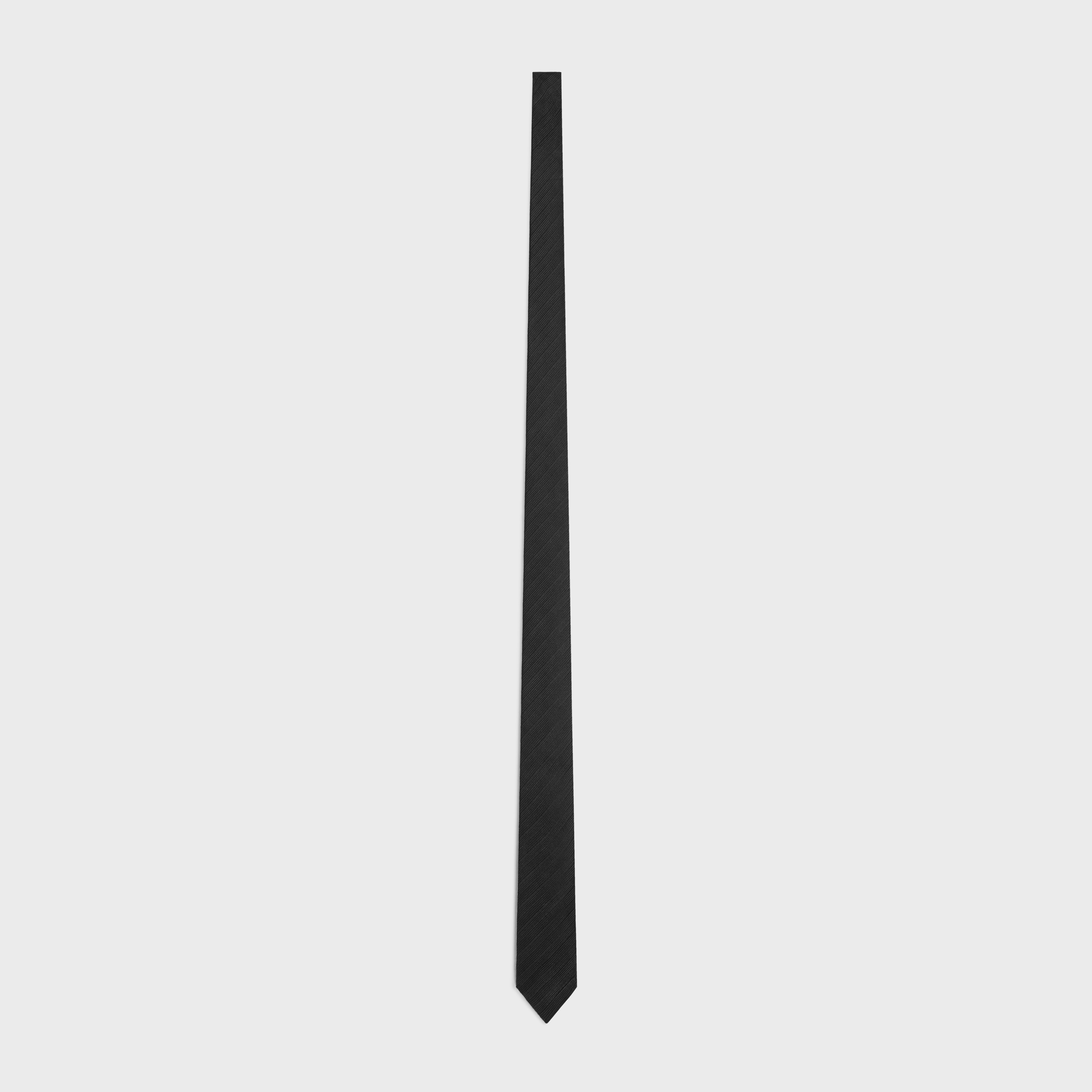 thin tie in silk jacquard - 1