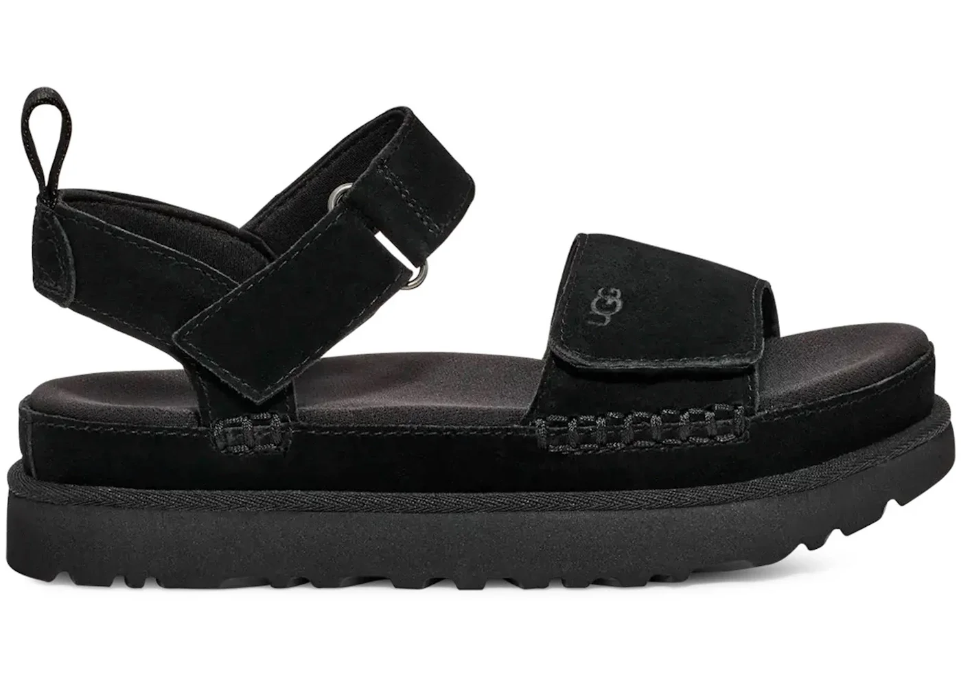 UGG Goldenstar Platform Sandal Black (Women's) - 1