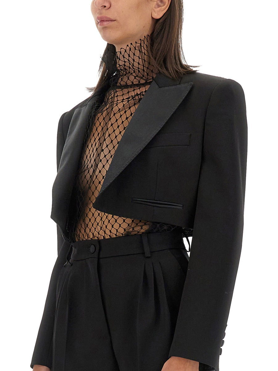 Dolce & Gabbana Women Spencer Wool Gabardine Tuxedo - 4