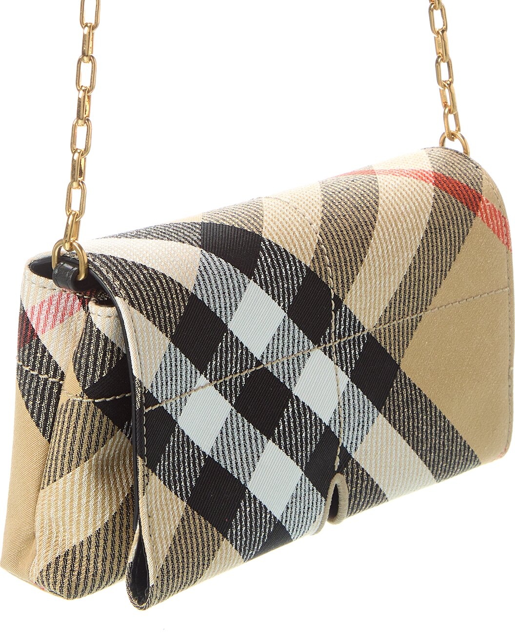 Burberry Snip Mini Canvas Wallet on Chain - 3