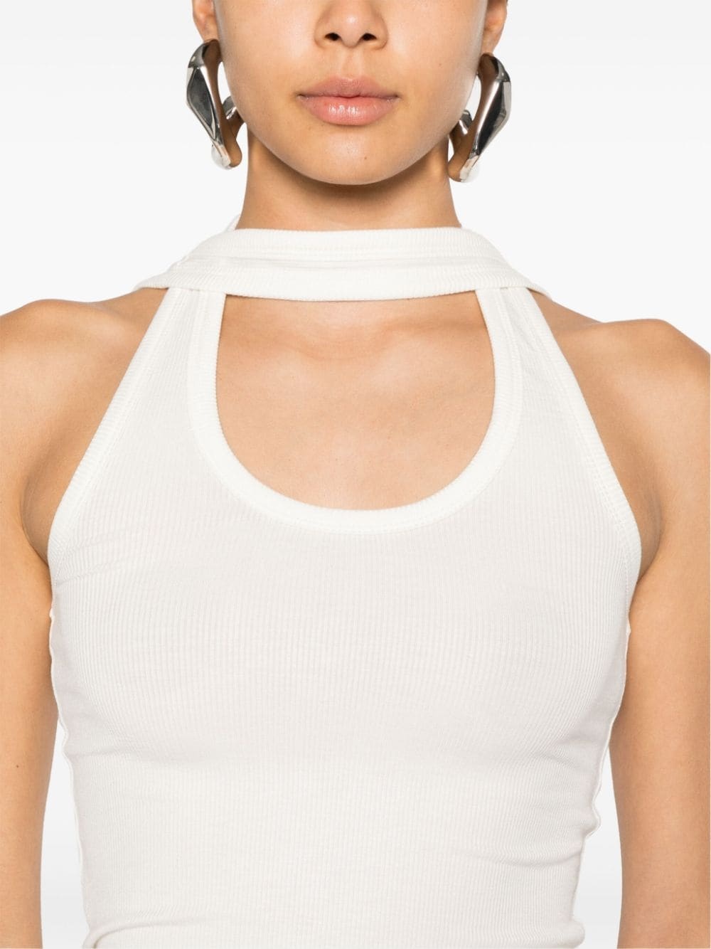 fine-ribbed tank top - 5