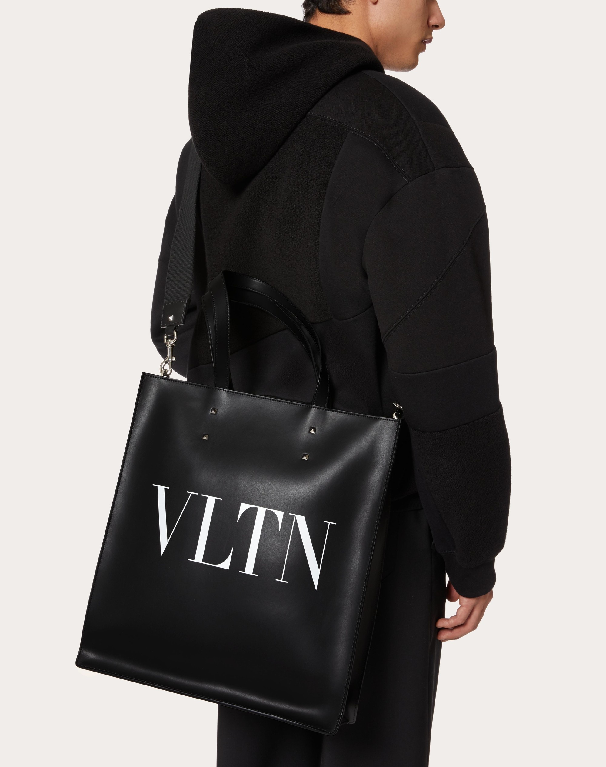 VLTN LEATHER TOTE BAG - 6