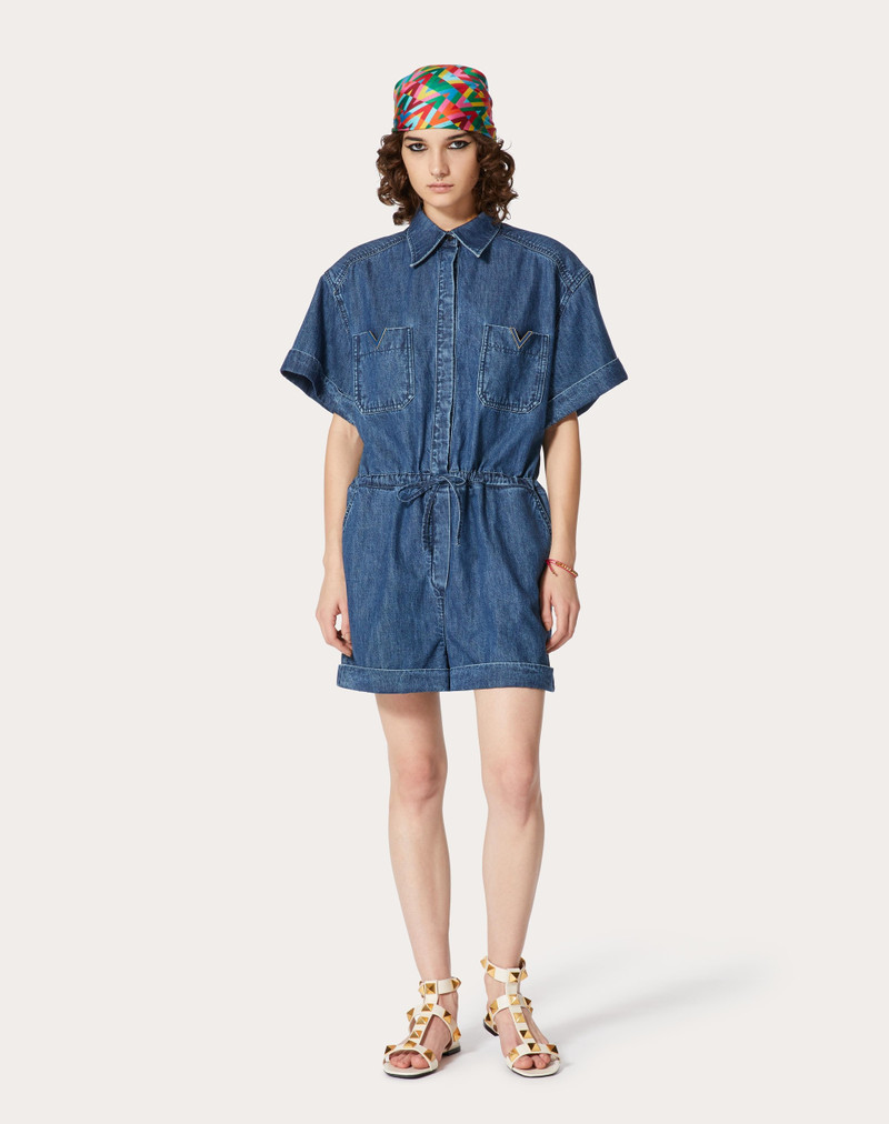 JUMPSUIT IN CHAMBRAY DENIM 3