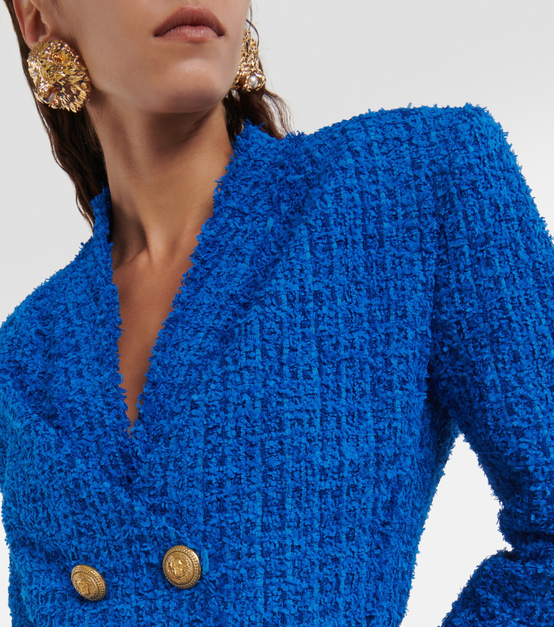 Cropped tweed blazer 4