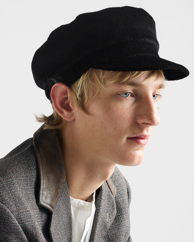 Prada Corduroy newsboy cap outlook