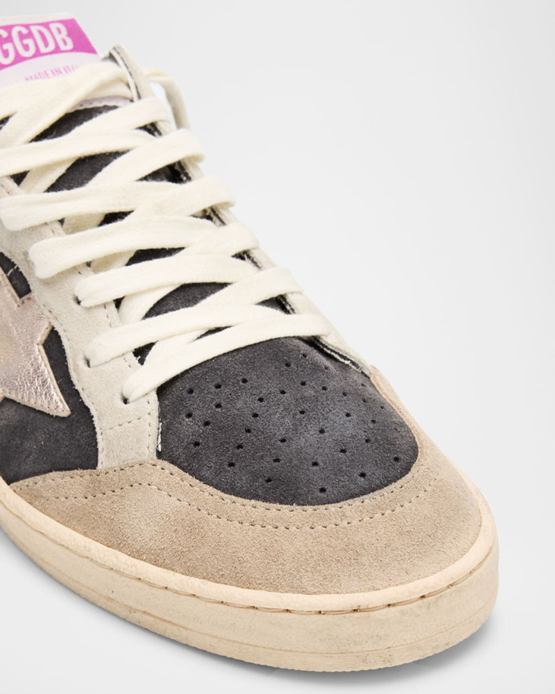 Ball Star Mixed Leather Low-Top Sneakers 5