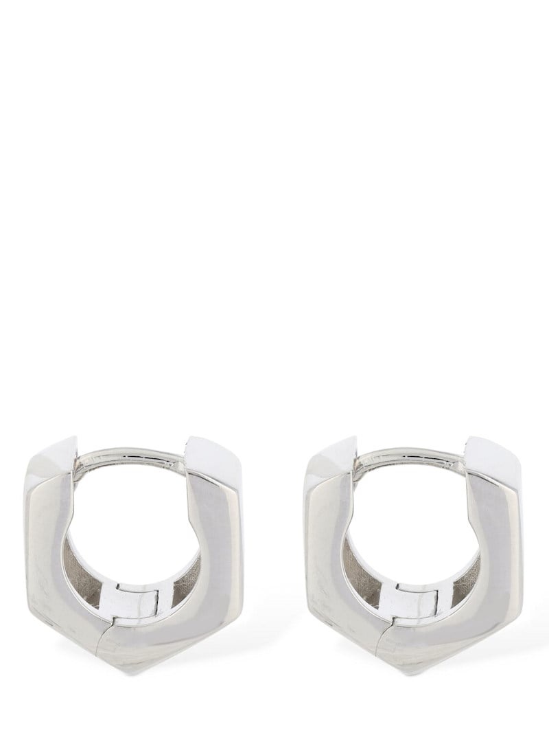 Bolt & nut hoop earrings - 2