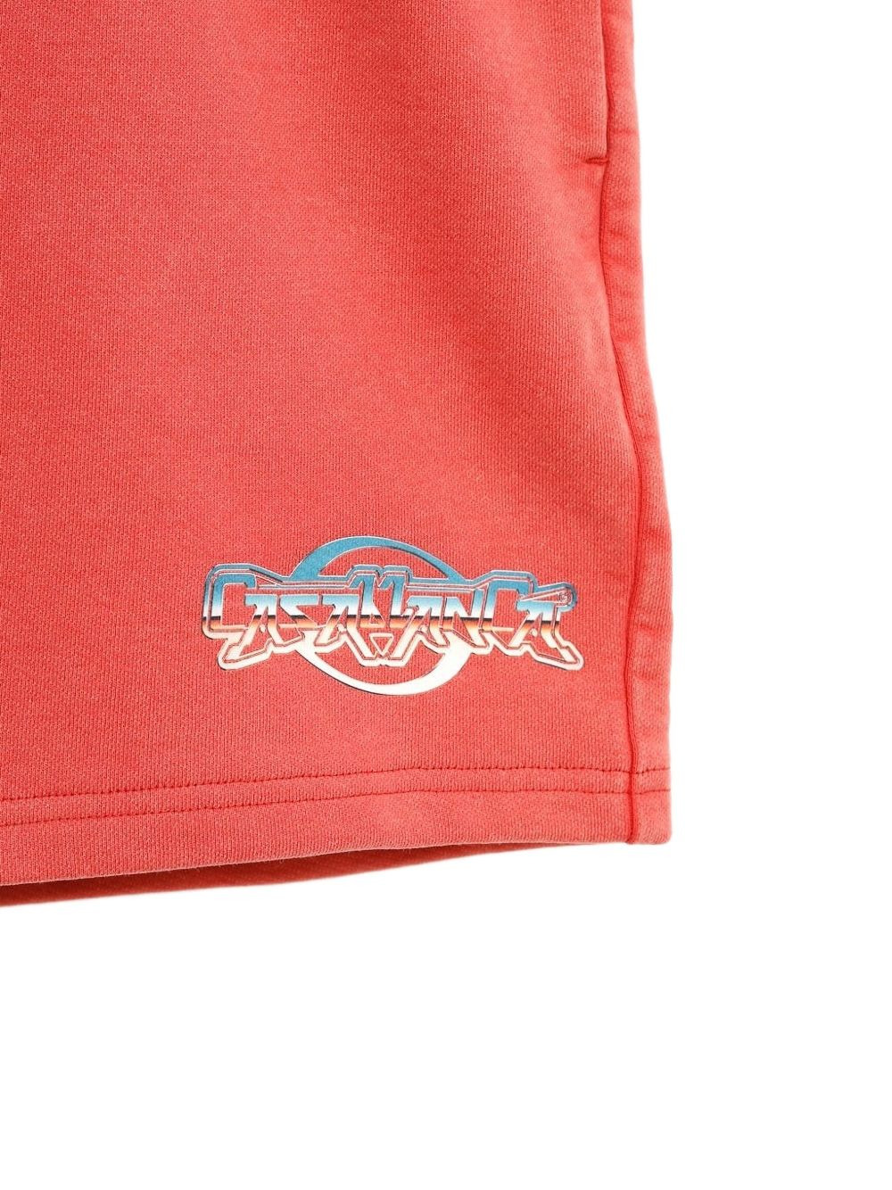 elasticized-waistband logo-print shorts - 3