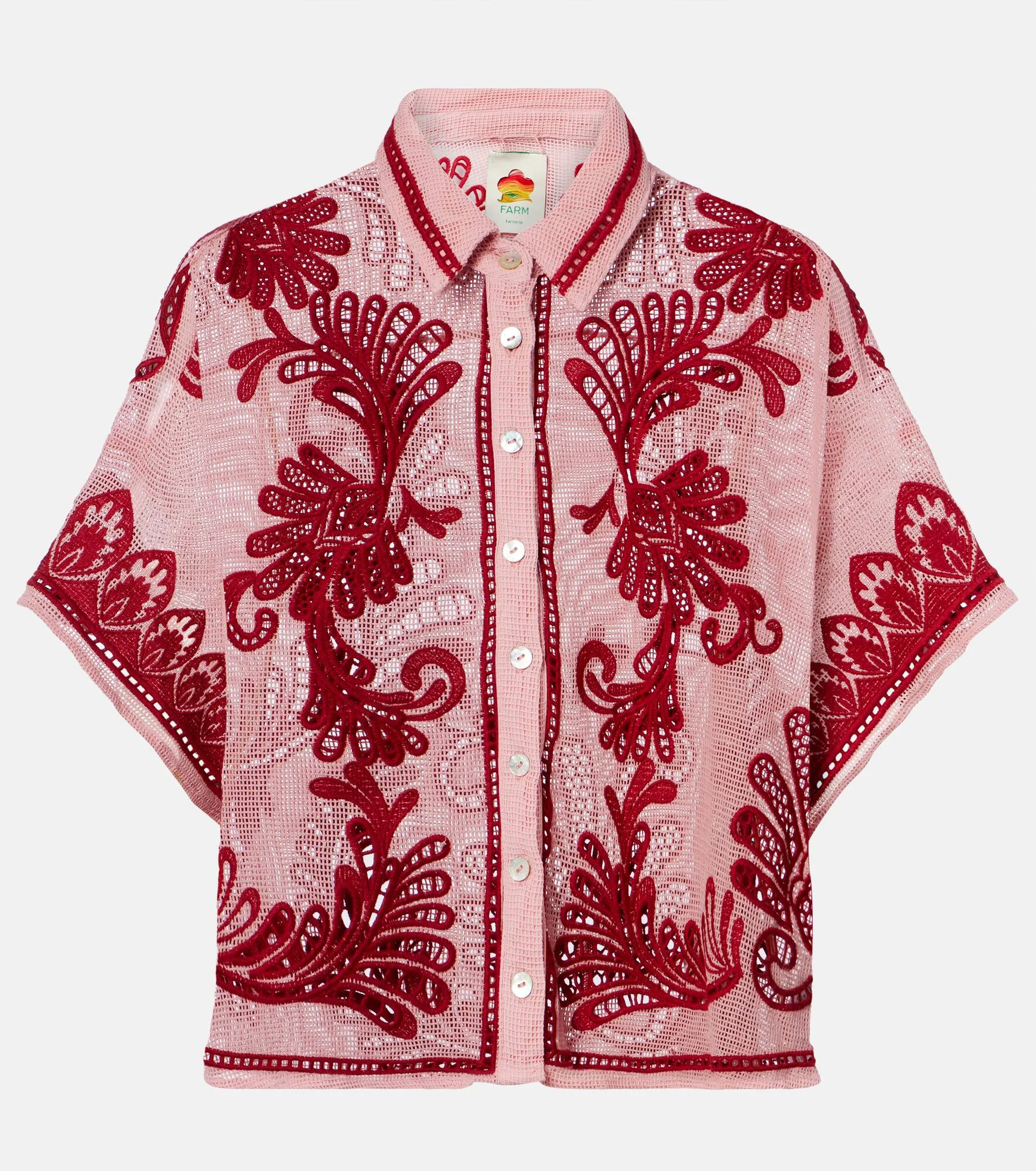 Arabesc embroidered cotton shirt - 1