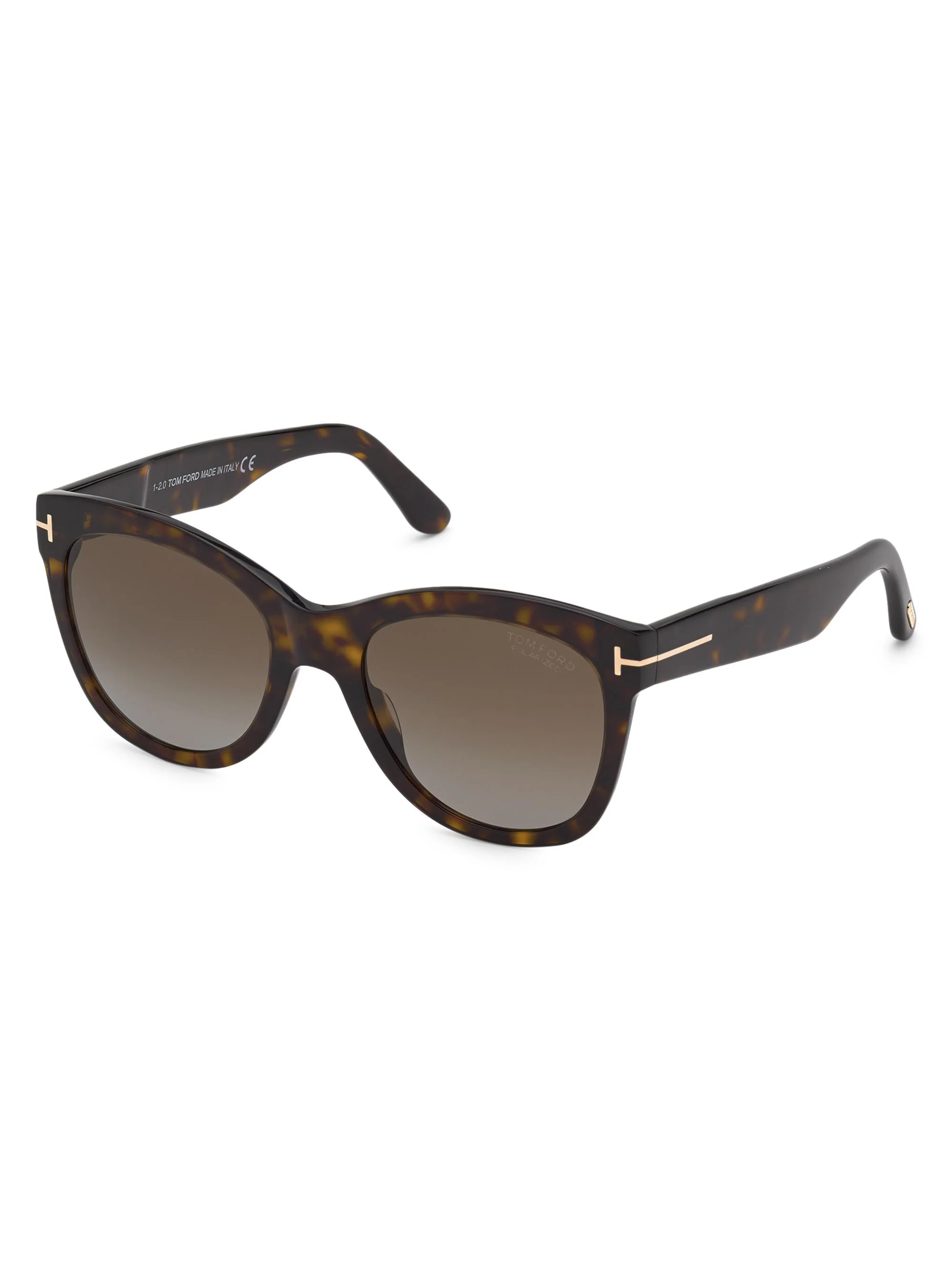 Women's Wallace 54MM Cat Eye Sunglasses - Dark Havana - 1