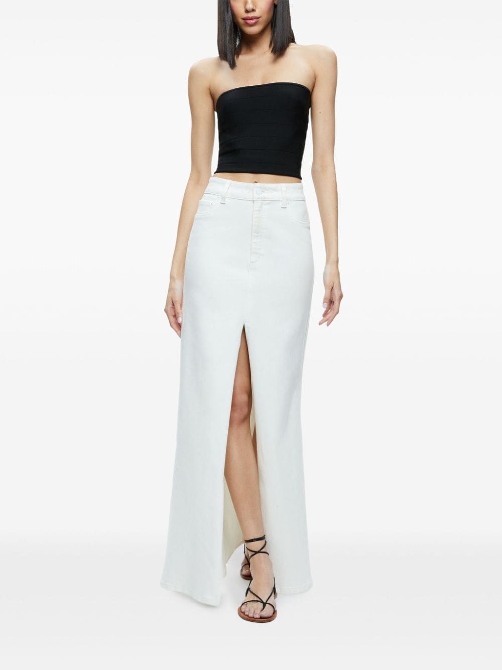 Rye A-line slit skirt - 2