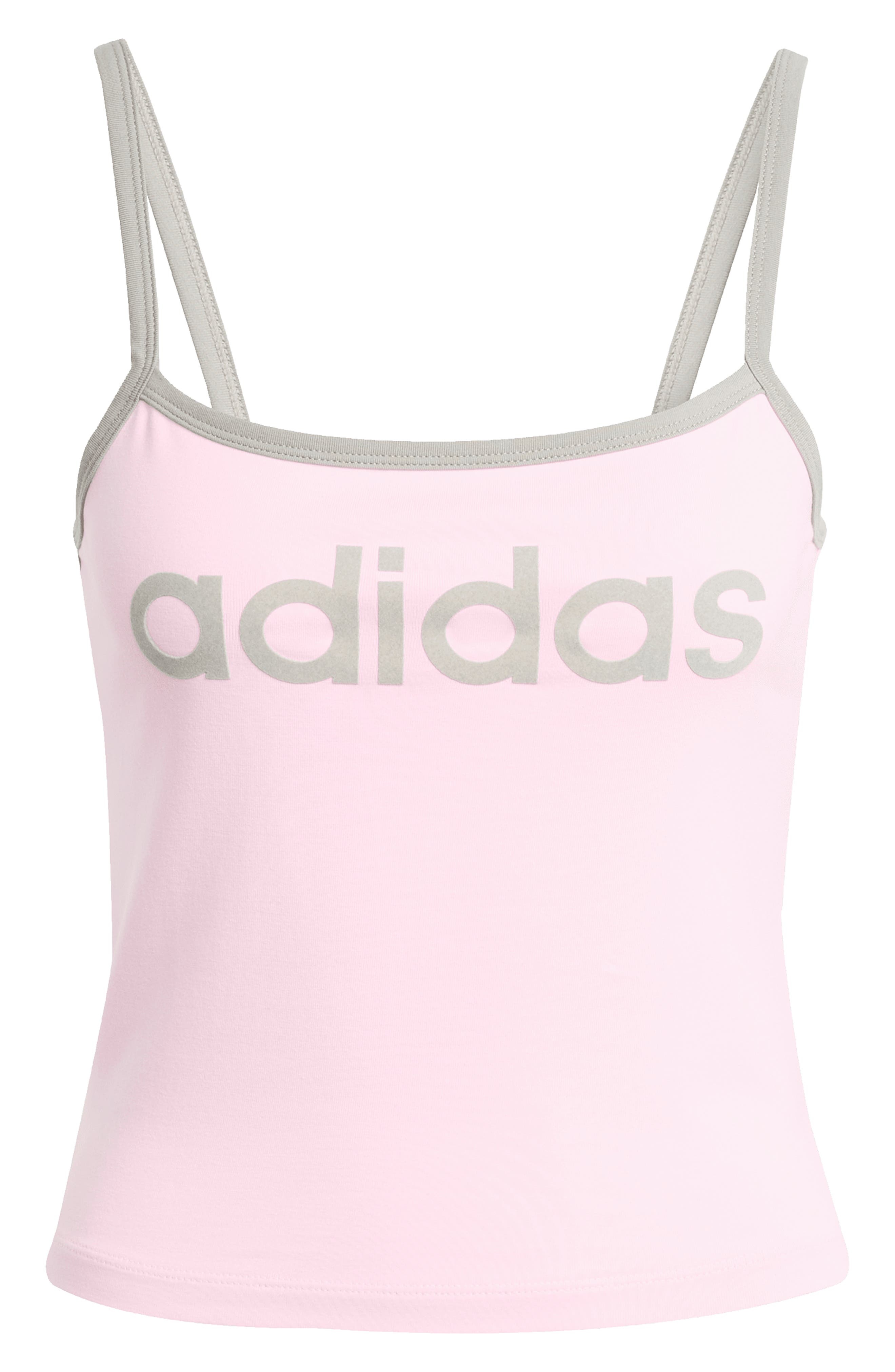 adidas Logo Camisole in True Pink at Nordstrom - 4