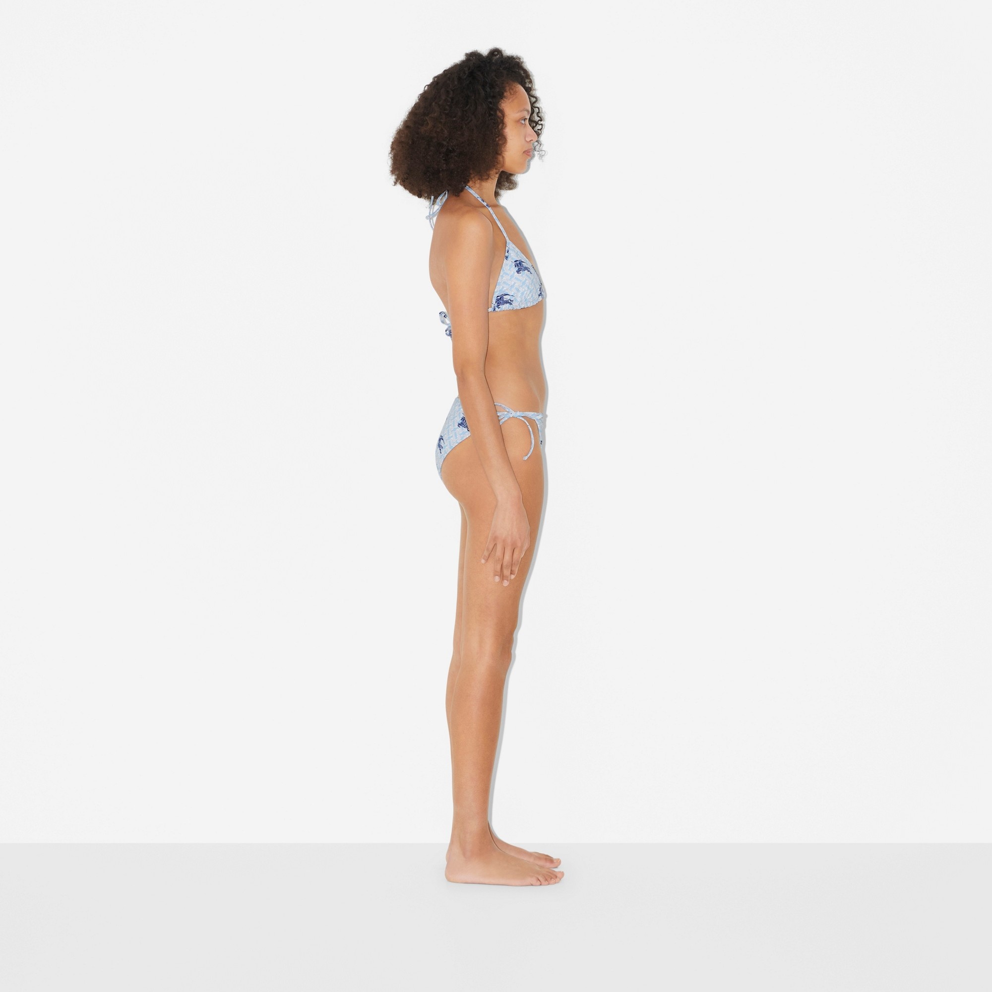 EKD Monogram Stretch Nylon Triangle Bikini - 3