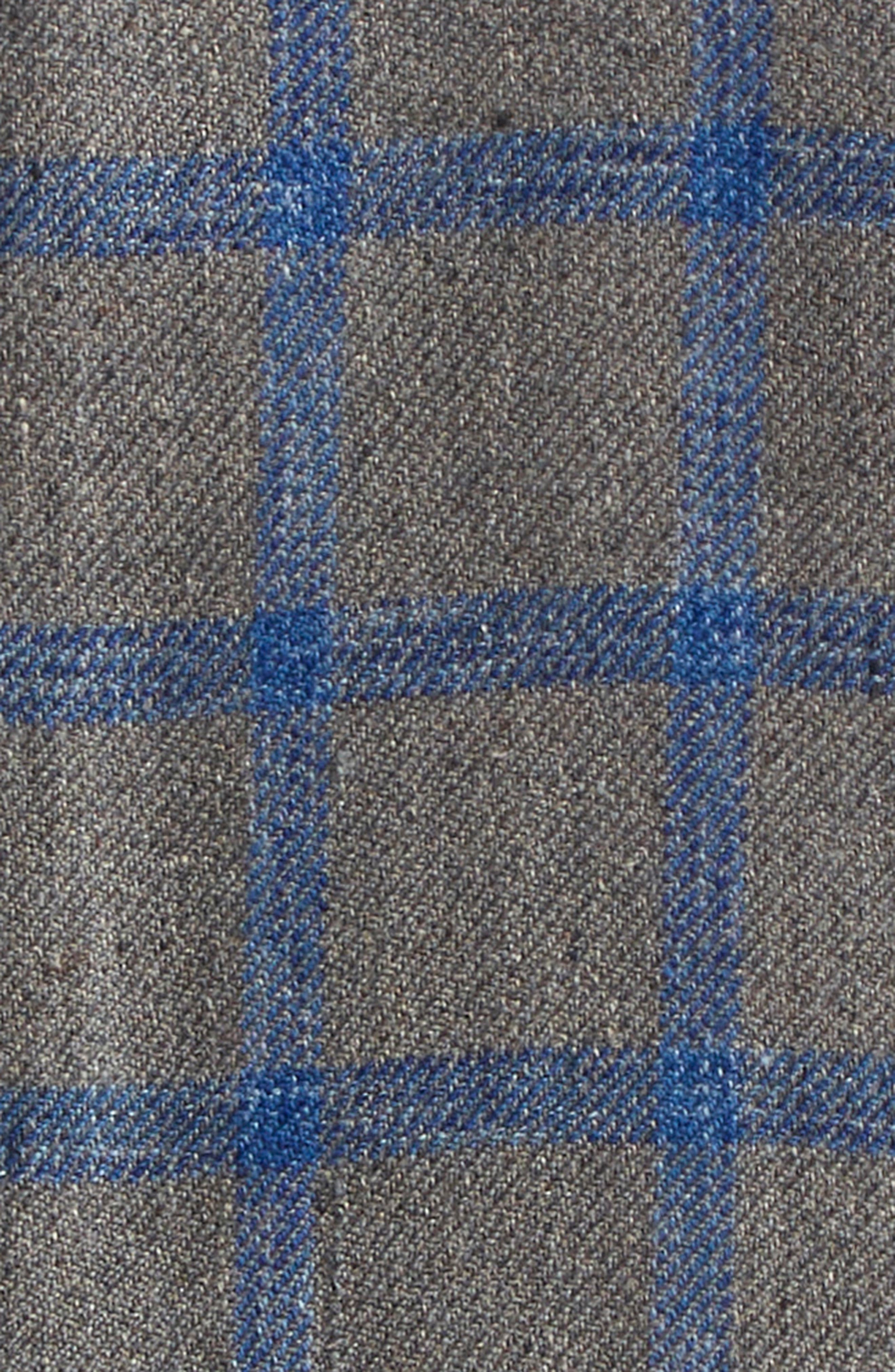 VISVIM Lumber Check Linen & Wool Button-Up Shirt in Grey at Nordstrom - 7