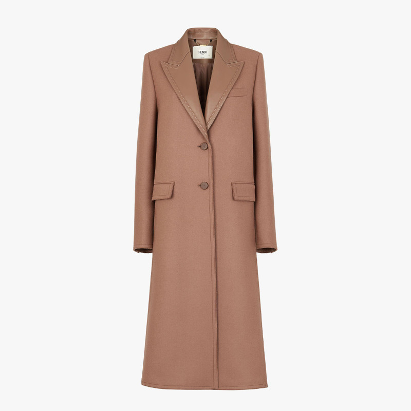Brown wool coat 1