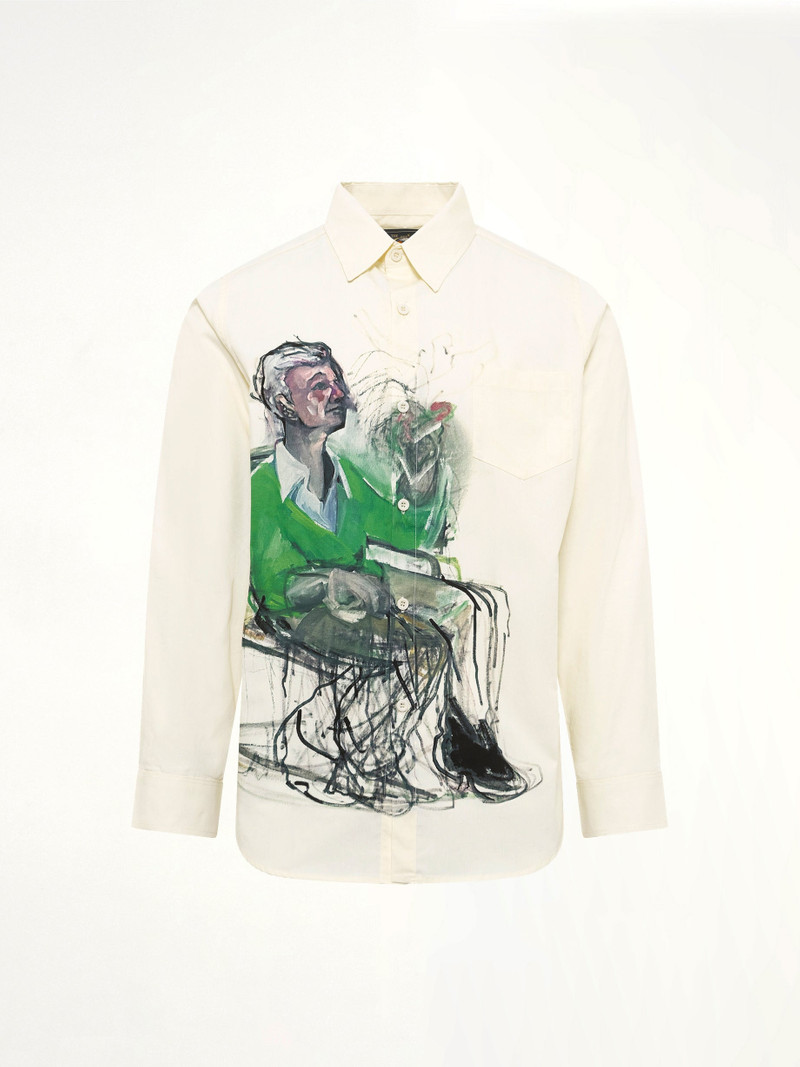 KidSuper Technicolor Dreams Button up Shirt in White outlook
