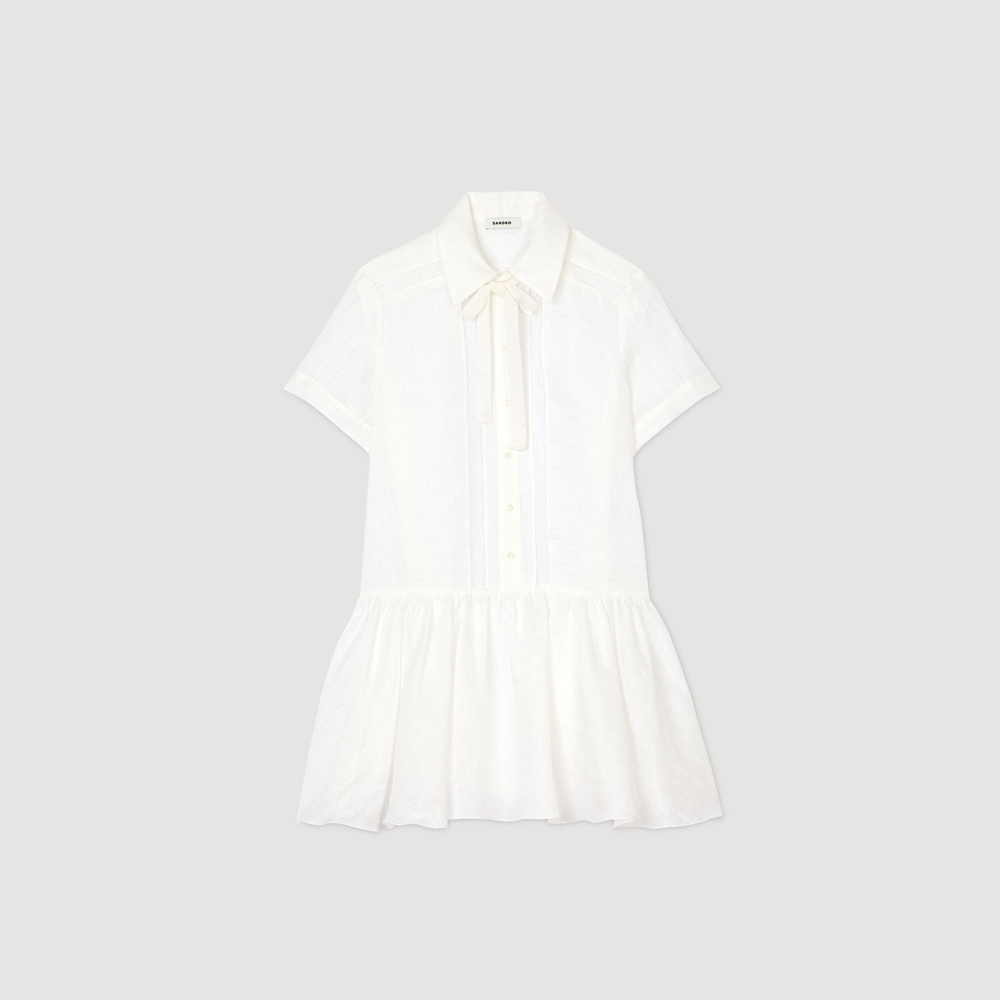 MINI DRESS WITH LACE DETAILS - 6
