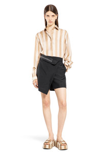 関税込国内発送★FENDI ベージュリネン＆コットン Tシャツ★ T-Shirt Cotton Beige | Fendi