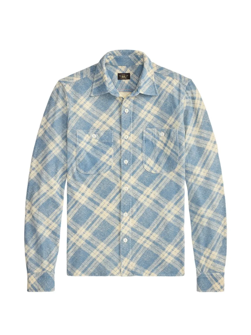 plaid-check long-sleeve shirt - 1