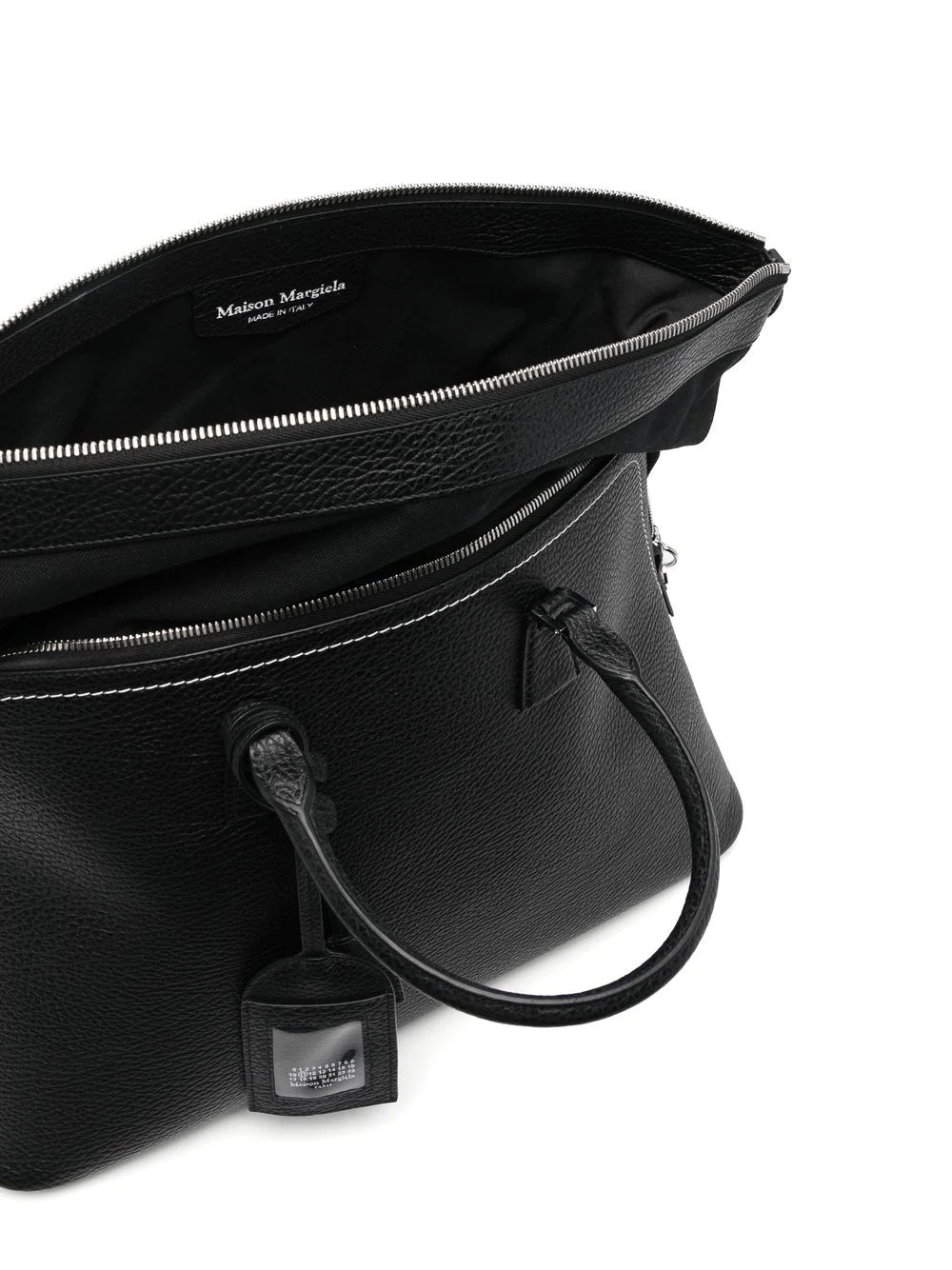 leather tote bag - 5