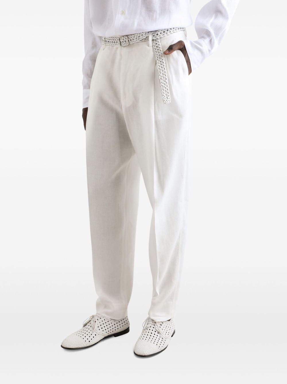 folded-edge trousers - 4