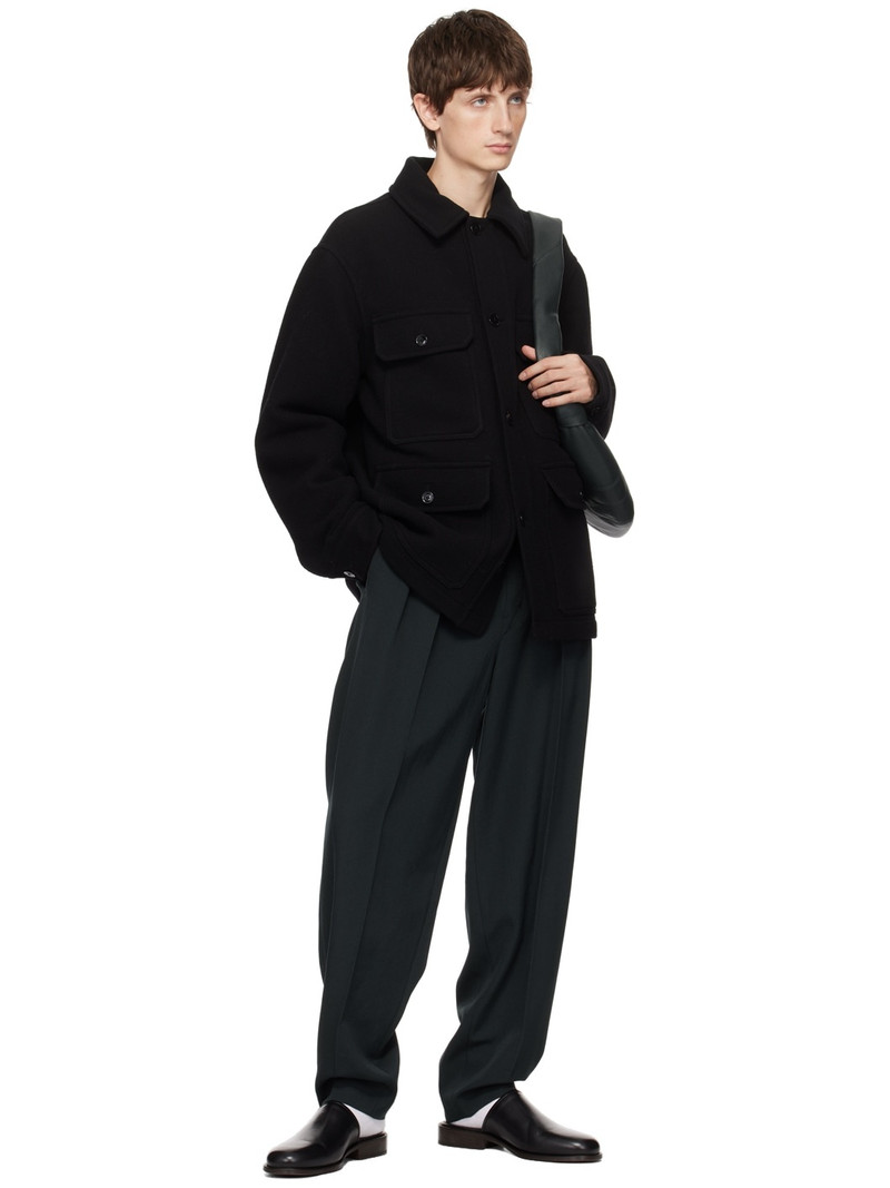 Lemaire Black Double-Faced Jacket outlook